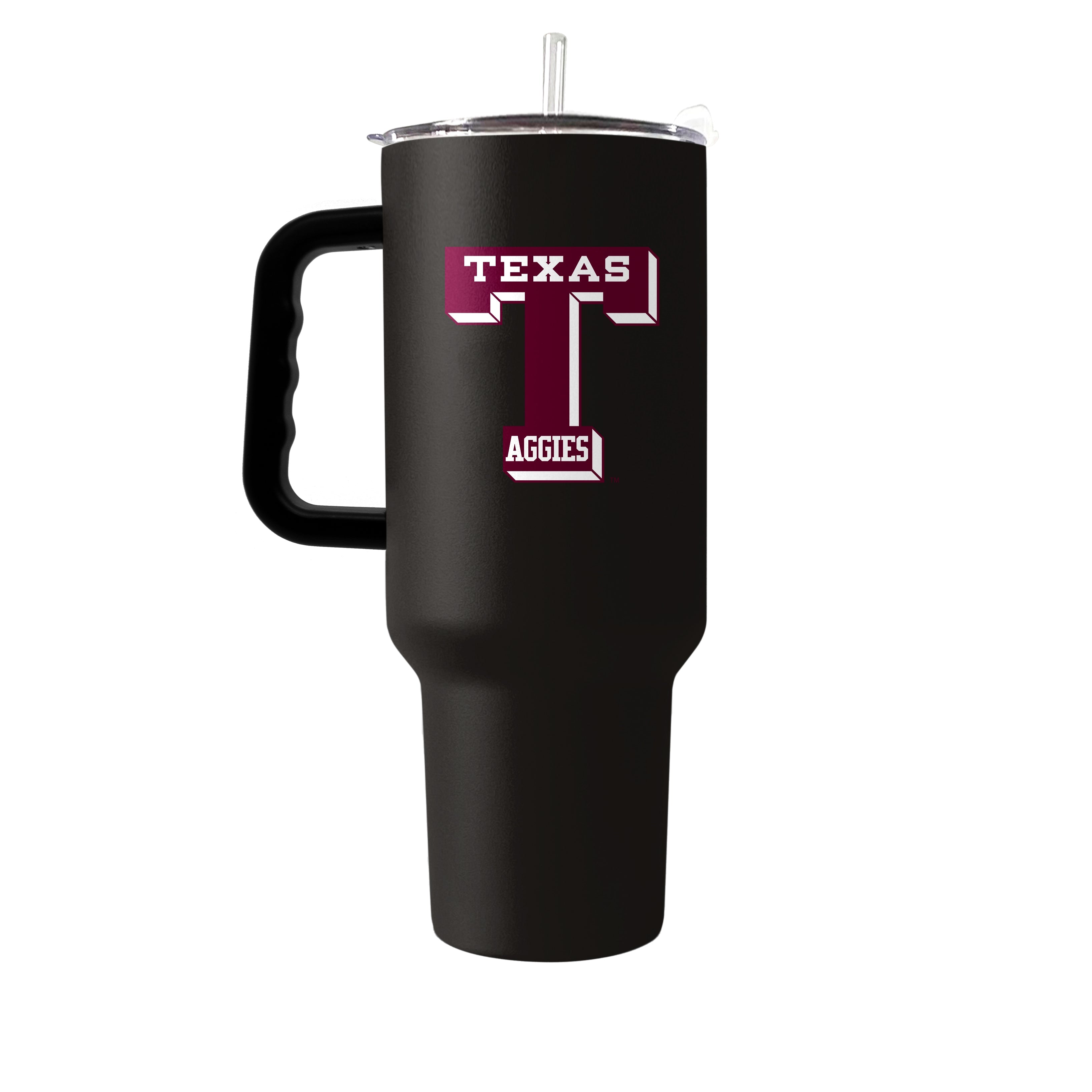 Texas A&M Vault Black 40oz Flipside Powder Coat Tumbler