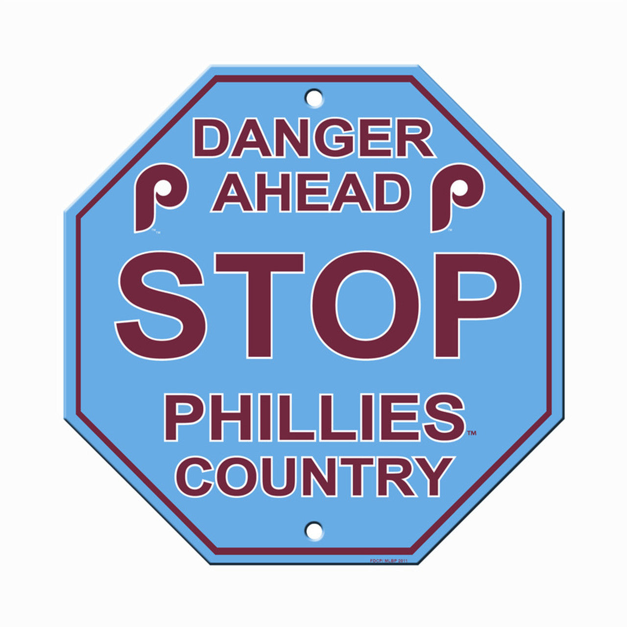 Philadelphia Phillies Sign 12x12 Plastic Stop Style Retro CO - Sports Collectibles, Sports Memorabilia, Sports Fan Shop, Sports Gifts