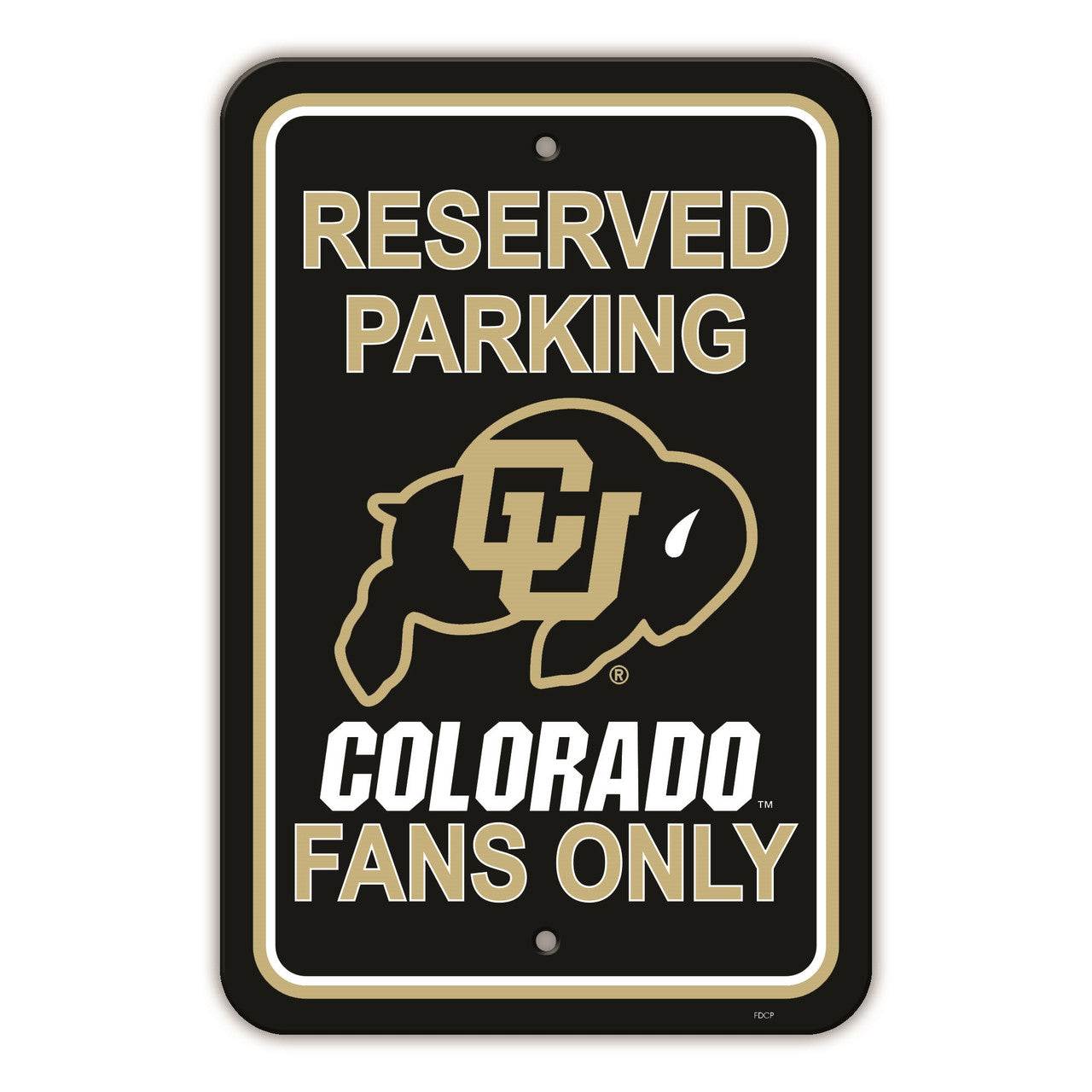 Colorado Buffaloes Sign 12x18 Plastic Reserved Parking Style CO - Sports Collectibles, Sports Memorabilia, Sports Fan Shop, Sports Gifts