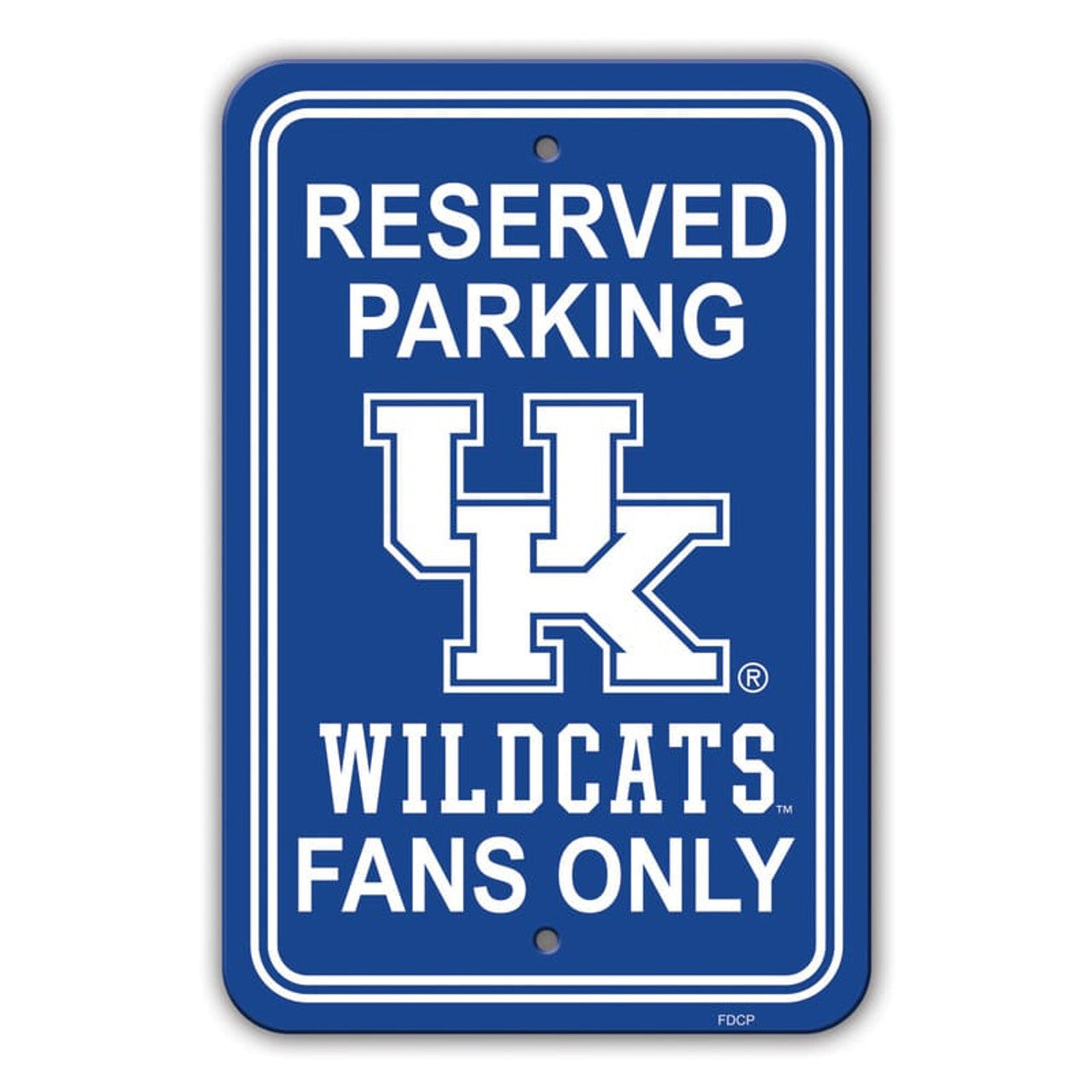 Kentucky Wildcats Sign 12x18 Plastic Reserved Parking Style CO - Sports Collectibles, Sports Memorabilia, Sports Fan Shop, Sports Gifts