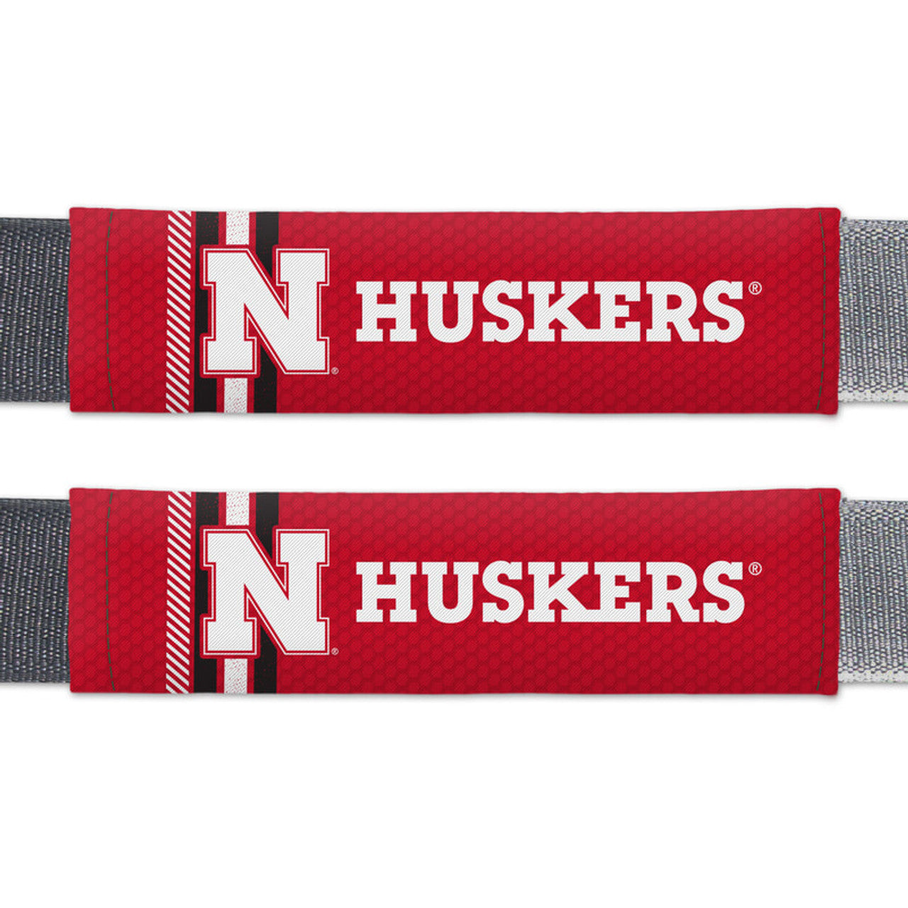 Nebraska Cornhuskers Seat Belt Pads Rally Design CO - Sports Collectibles, Sports Memorabilia, Sports Fan Shop, Sports Gifts