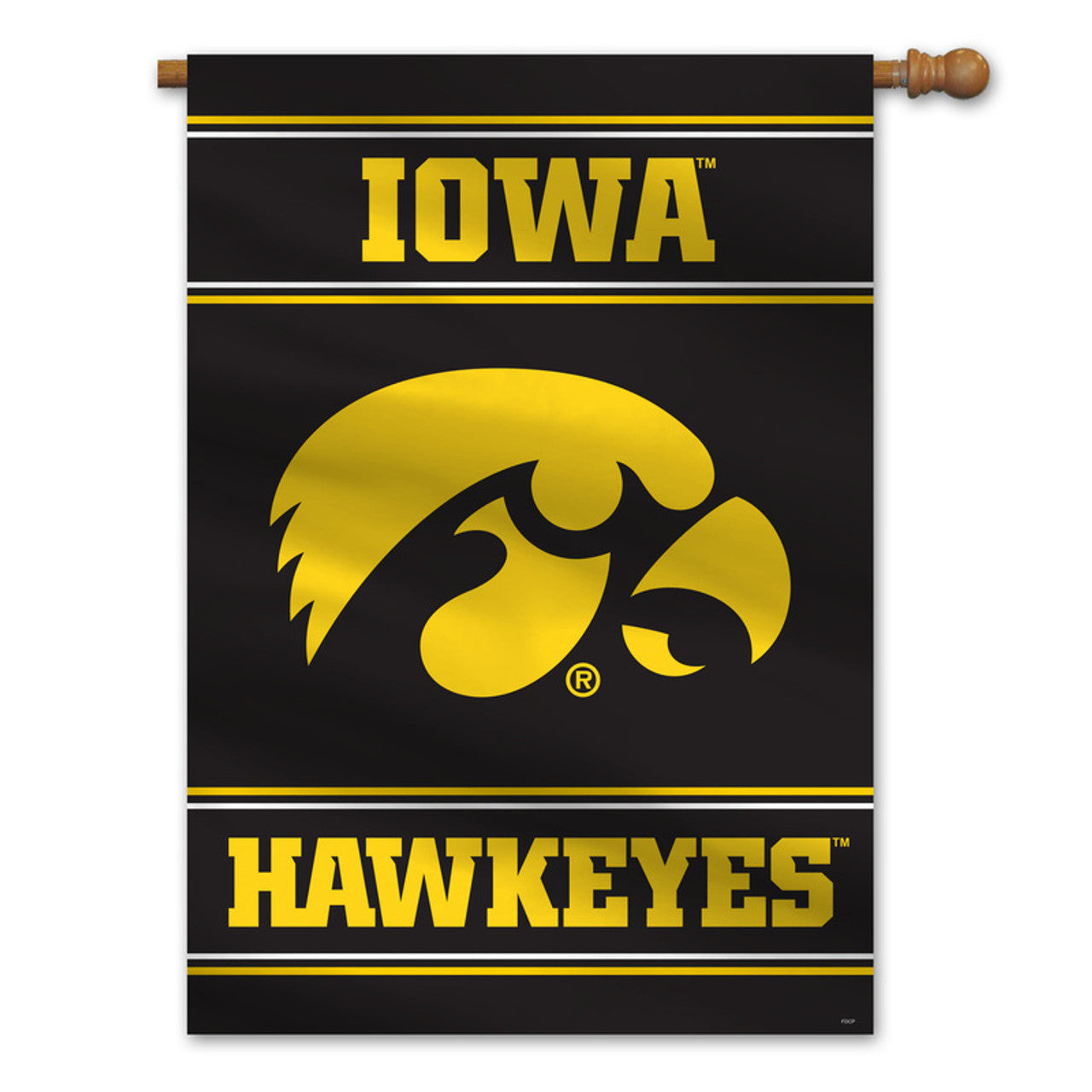Iowa Hawkeyes Banner 28x40 House Flag Style 2 Sided CO - Sports Collectibles, Sports Memorabilia, Sports Fan Shop, Sports Gifts