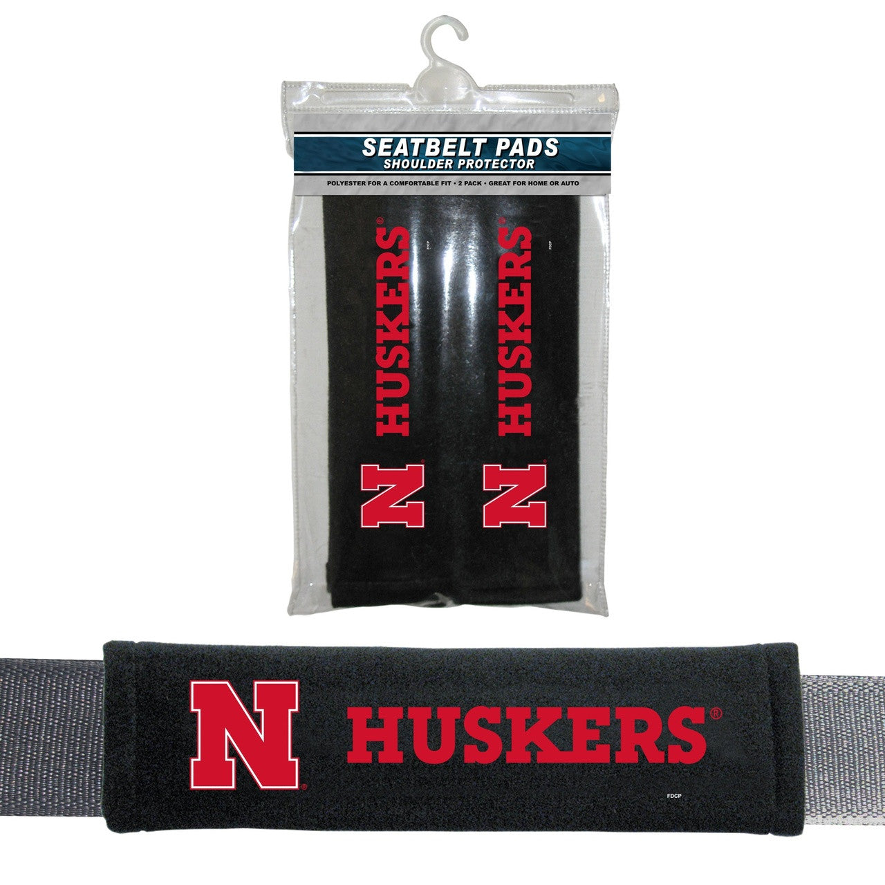 Nebraska Cornhuskers Seat Belt Pads CO - Sports Collectibles, Sports Memorabilia, Sports Fan Shop, Sports Gifts
