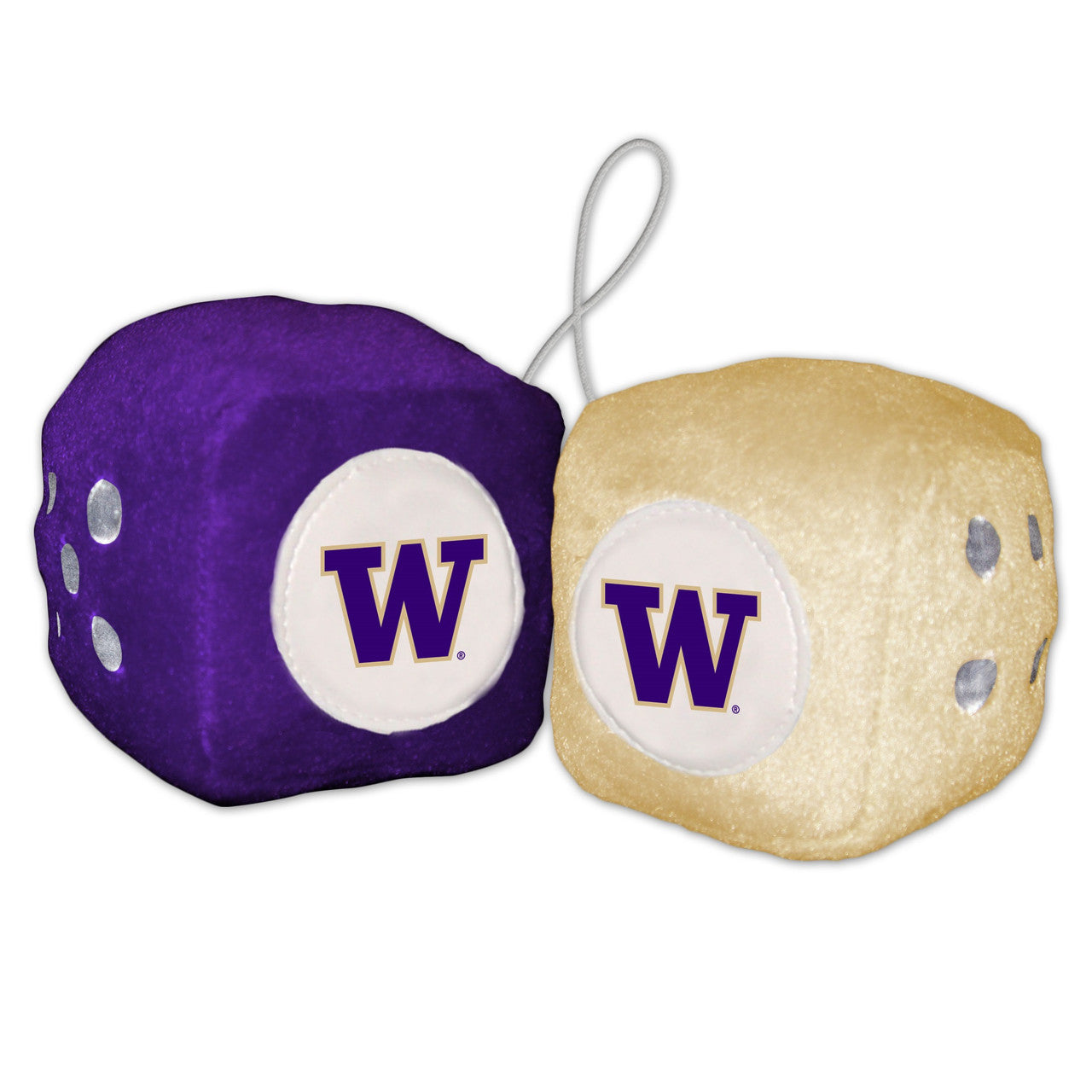 Washington Huskies Fuzzy Dice CO - Sports Collectibles, Sports Memorabilia, Sports Fan Shop, Sports Gifts