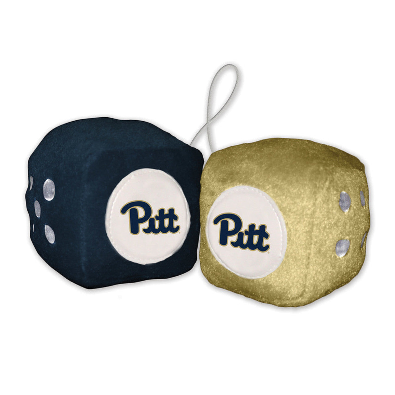 Pittsburgh Panthers Fuzzy Dice CO - Sports Collectibles, Sports Memorabilia, Sports Fan Shop, Sports Gifts