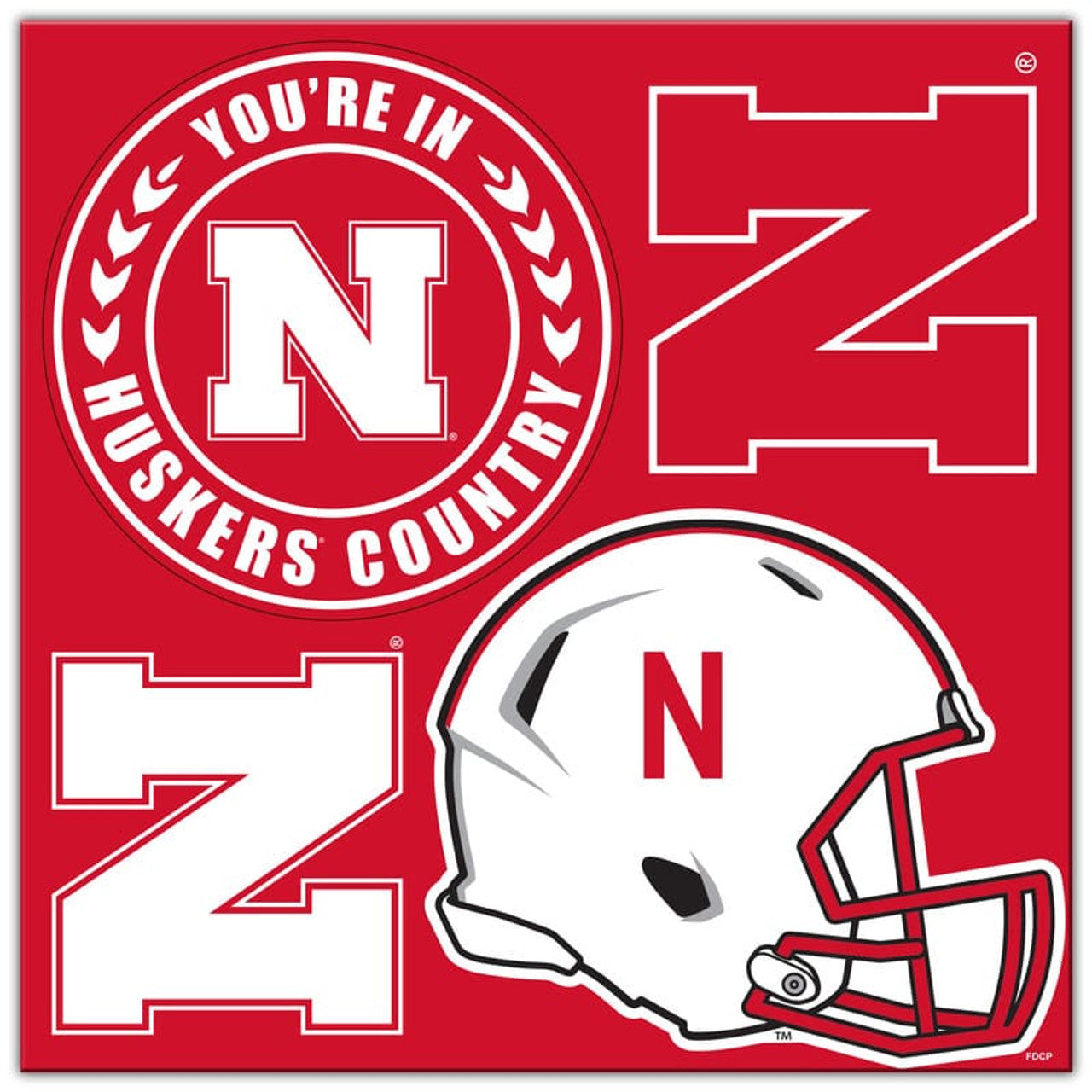 Nebraska Cornhuskers Magnet Kit 4 Piece CO - Sports Collectibles, Sports Memorabilia, Sports Fan Shop, Sports Gifts