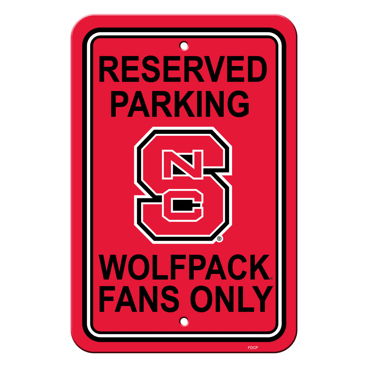 North Carolina State Wolfpack Sign 12x18 Plastic Reserved Parking Style CO - Sports Collectibles, Sports Memorabilia, Sports Fan Shop, Sports Gifts