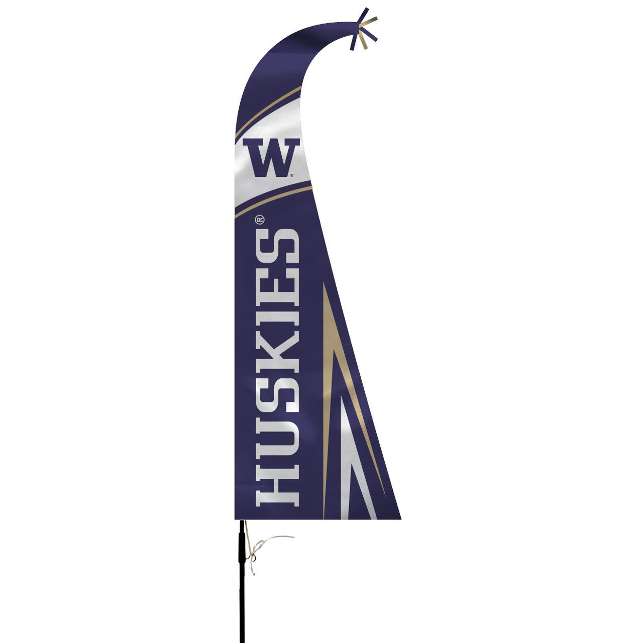 Washington Huskies Flag Premium Feather Style CO - Sports Collectibles, Sports Memorabilia, Sports Fan Shop, Sports Gifts