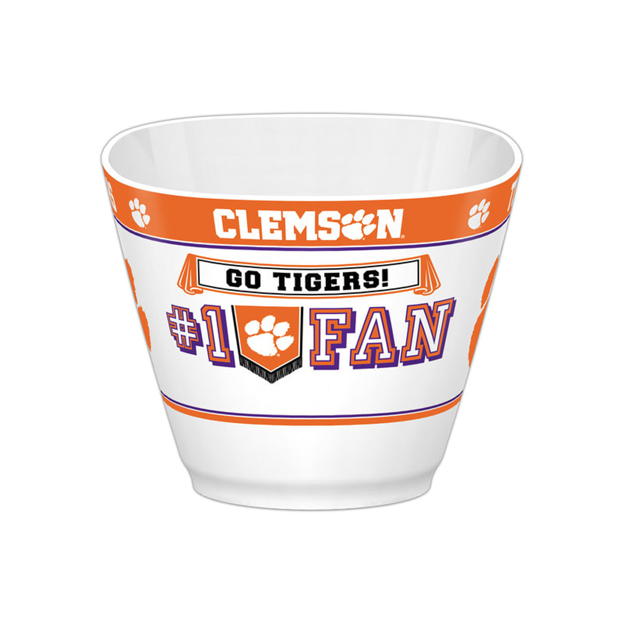Clemson Tigers Party Bowl MVP CO - Sports Collectibles, Sports Memorabilia, Sports Fan Shop, Sports Gifts