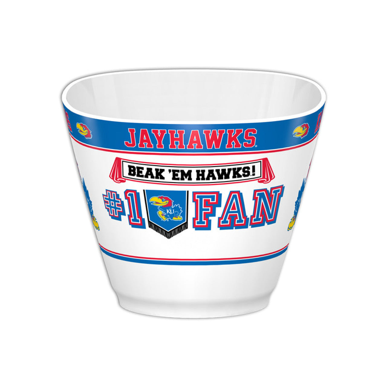 Kansas Jayhawks Party Bowl MVP CO - Sports Collectibles, Sports Memorabilia, Sports Fan Shop, Sports Gifts