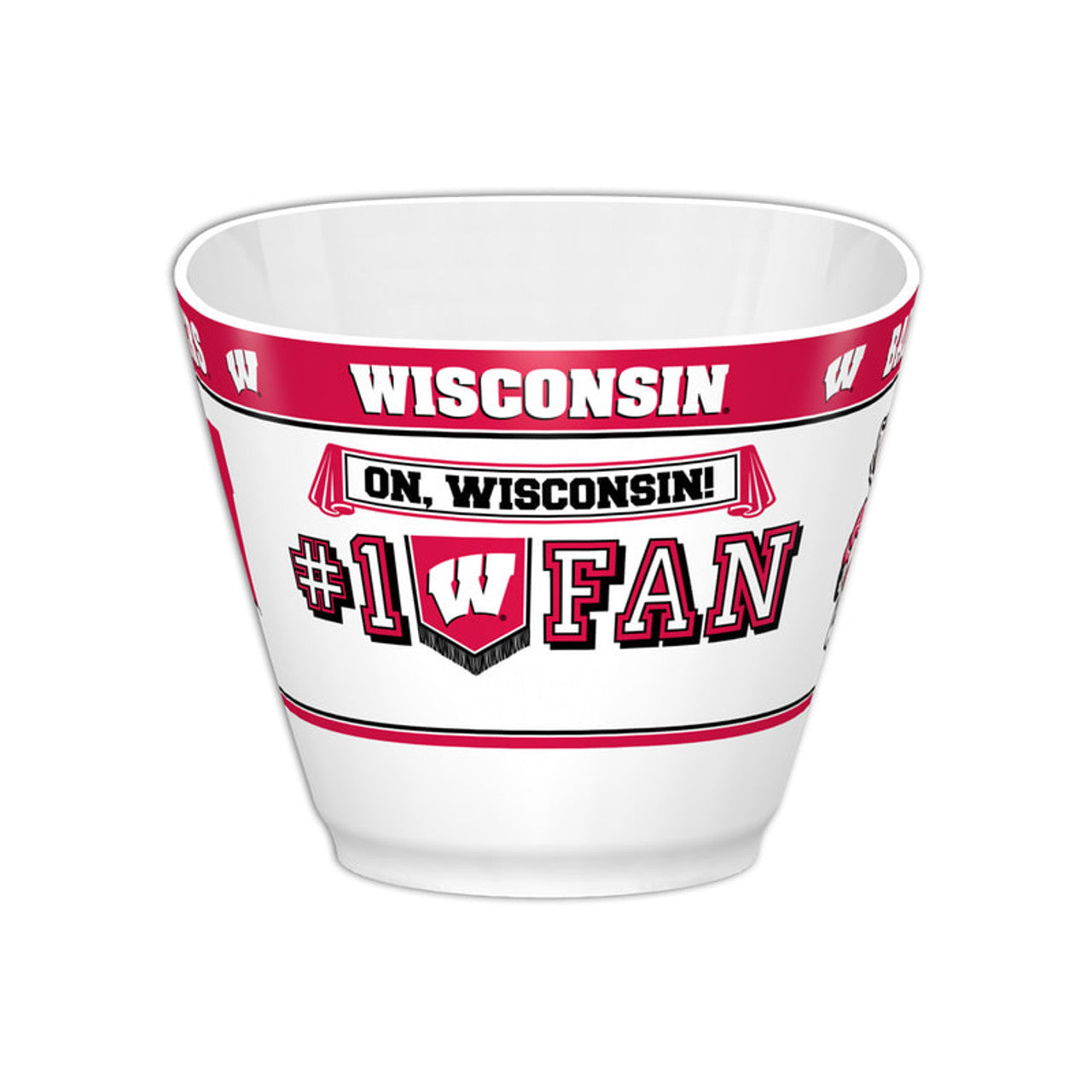 Wisconsin Badgers Party Bowl MVP CO - Sports Collectibles, Sports Memorabilia, Sports Fan Shop, Sports Gifts