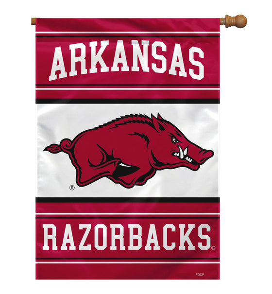 Arkansas Razorbacks Banner 28x40 House Flag Style 2 Sided CO - Sports Collectibles, Sports Memorabilia, Sports Fan Shop, Sports Gifts