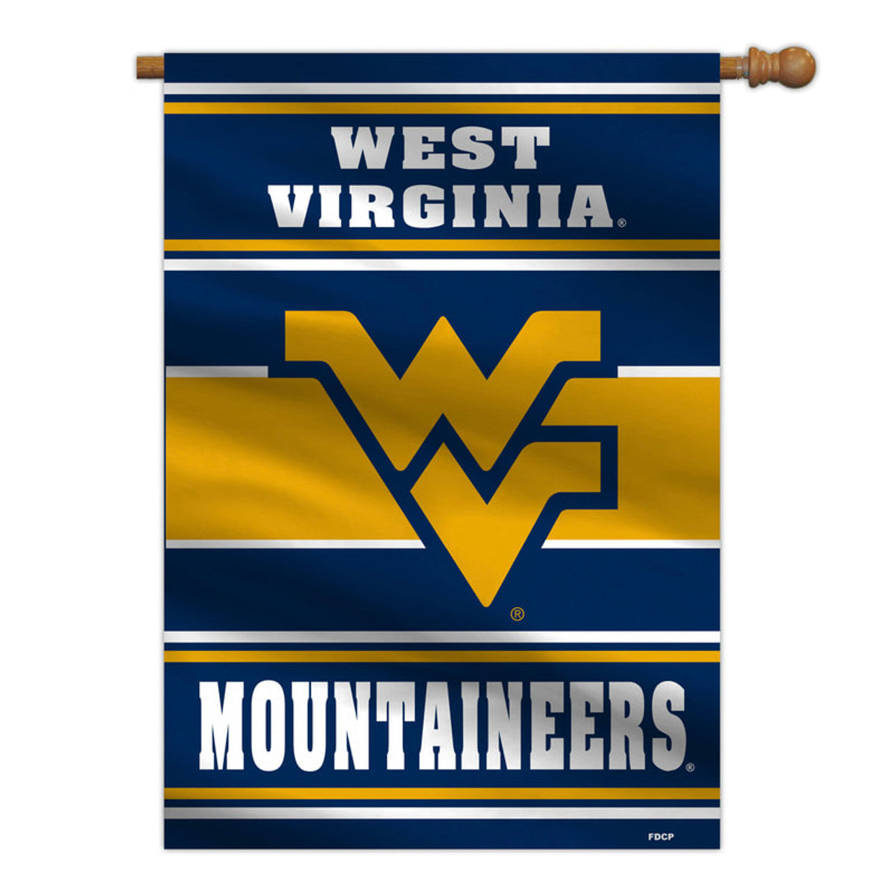 West Virginia Mountaineers Banner 28x40 House Flag Style 2 Sided CO - Sports Collectibles, Sports Memorabilia, Sports Fan Shop, Sports Gifts