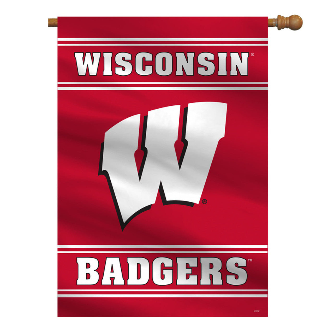 Wisconsin Badgers Banner 28x40 House Flag Style 2 Sided CO - Sports Collectibles, Sports Memorabilia, Sports Fan Shop, Sports Gifts