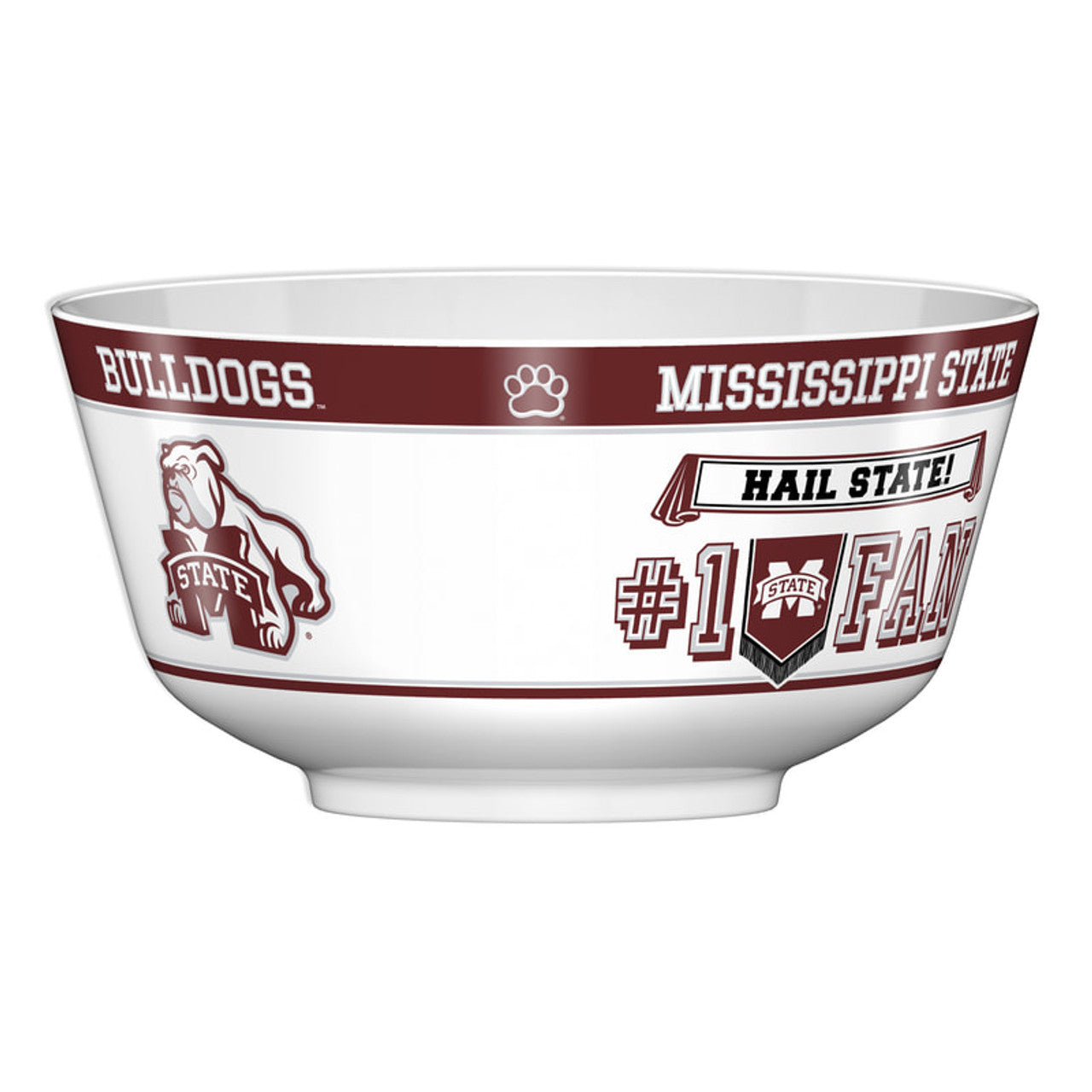 Mississippi State Bulldogs Party Bowl All JV CO - Sports Collectibles, Sports Memorabilia, Sports Fan Shop, Sports Gifts