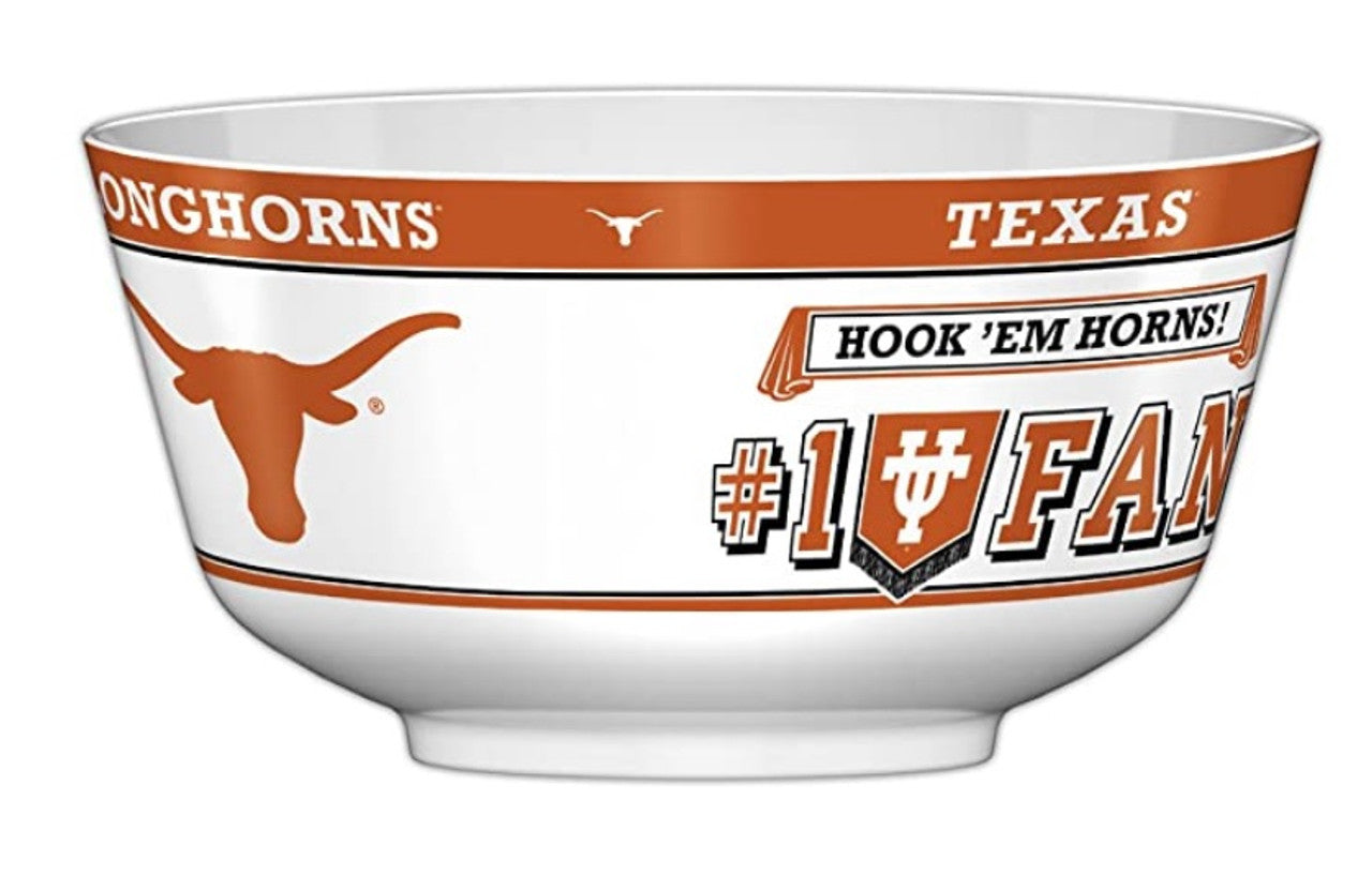 Texas Longhorns Party Bowl All JV CO - Sports Collectibles, Sports Memorabilia, Sports Fan Shop, Sports Gifts