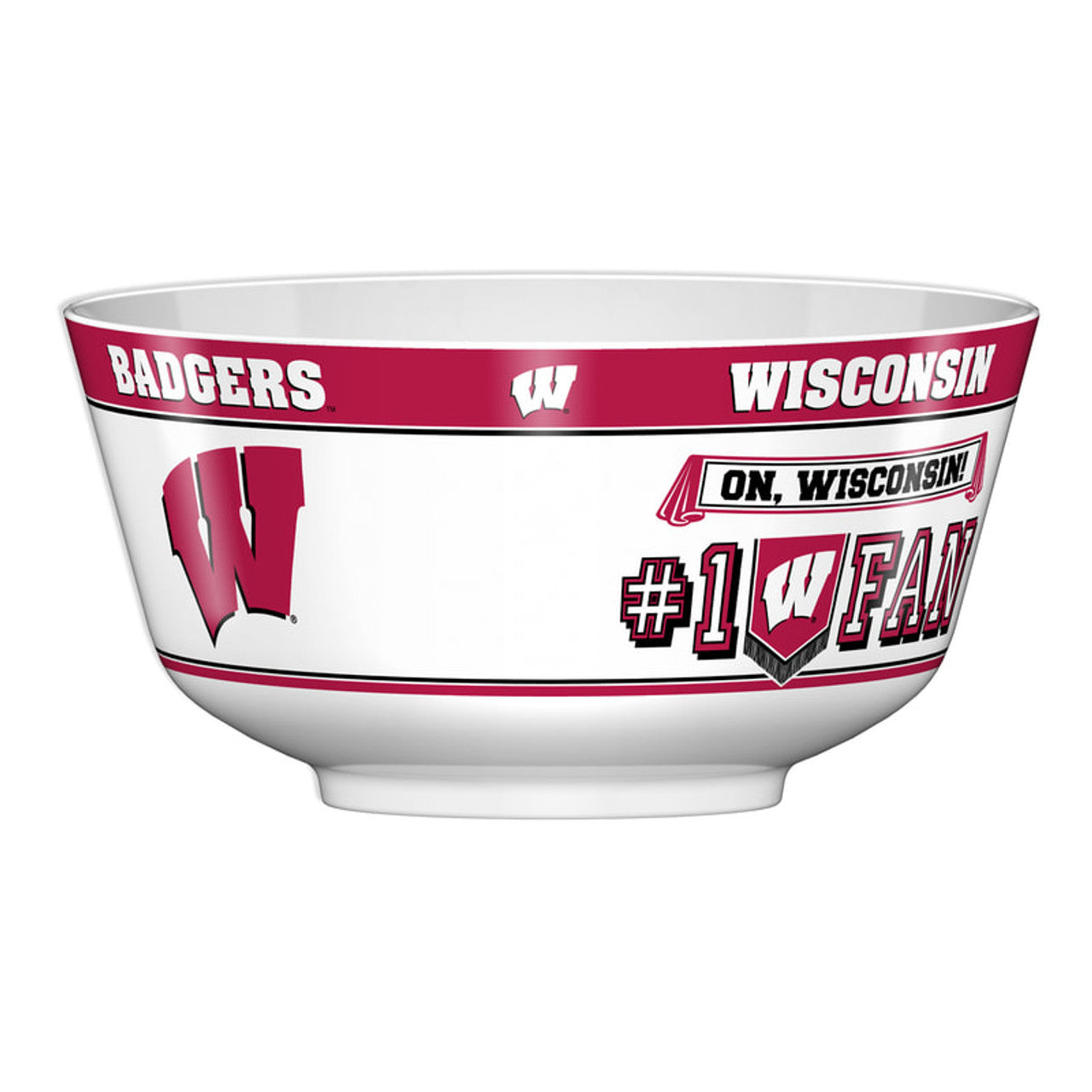 Wisconsin Badgers Party Bowl All JV CO - Sports Collectibles, Sports Memorabilia, Sports Fan Shop, Sports Gifts