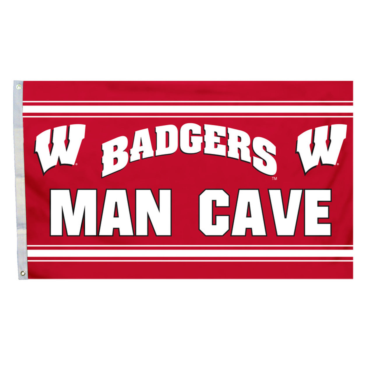 Wisconsin Badgers Flag 3x5 Banner Man Cave CO - Sports Collectibles, Sports Memorabilia, Sports Fan Shop, Sports Gifts