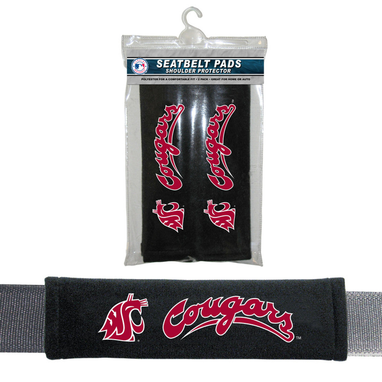 Washington State Cougars Seat Belt Pads CO - Sports Collectibles, Sports Memorabilia, Sports Fan Shop, Sports Gifts