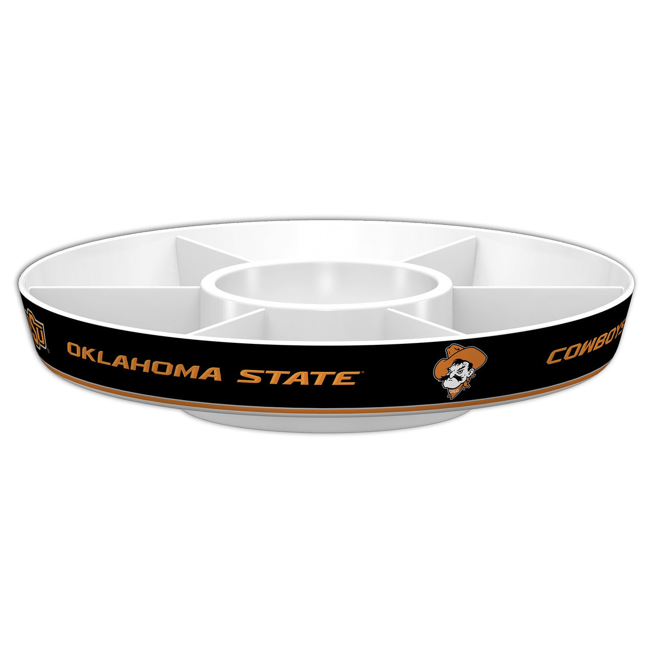 Oklahoma State Cowboys Party Platter Alternate CO - Sports Collectibles, Sports Memorabilia, Sports Fan Shop, Sports Gifts