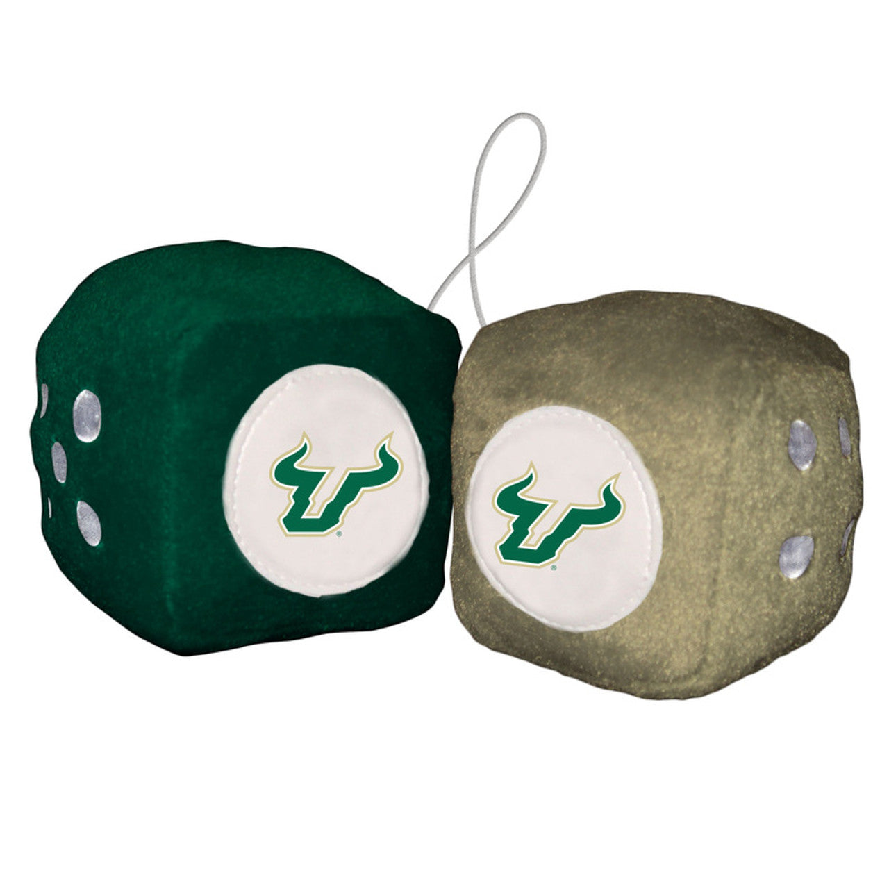 South Florida Bulls Fuzzy Dice CO - Sports Collectibles, Sports Memorabilia, Sports Fan Shop, Sports Gifts