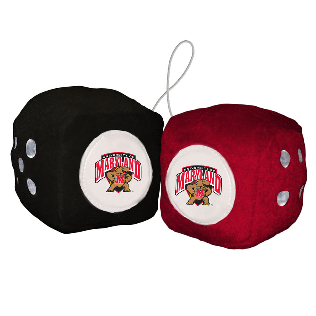 Maryland Terrapins Fuzzy Dice CO - Sports Collectibles, Sports Memorabilia, Sports Fan Shop, Sports Gifts