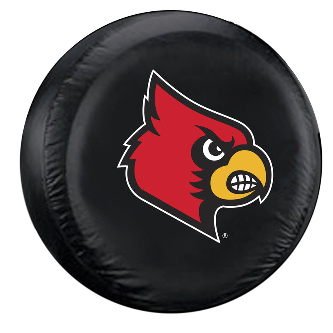 Louisville Cardinals Tire Cover Large Size Black CO - Sports Collectibles, Sports Memorabilia, Sports Fan Shop, Sports Gifts