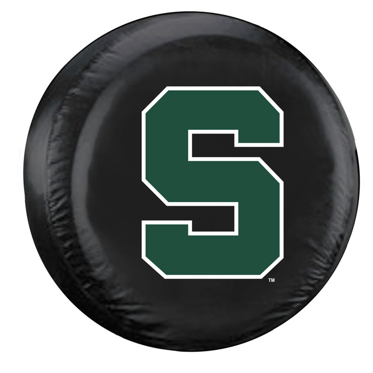Michigan State Spartans Tire Cover Large Size Black CO - Sports Collectibles, Sports Memorabilia, Sports Fan Shop, Sports Gifts