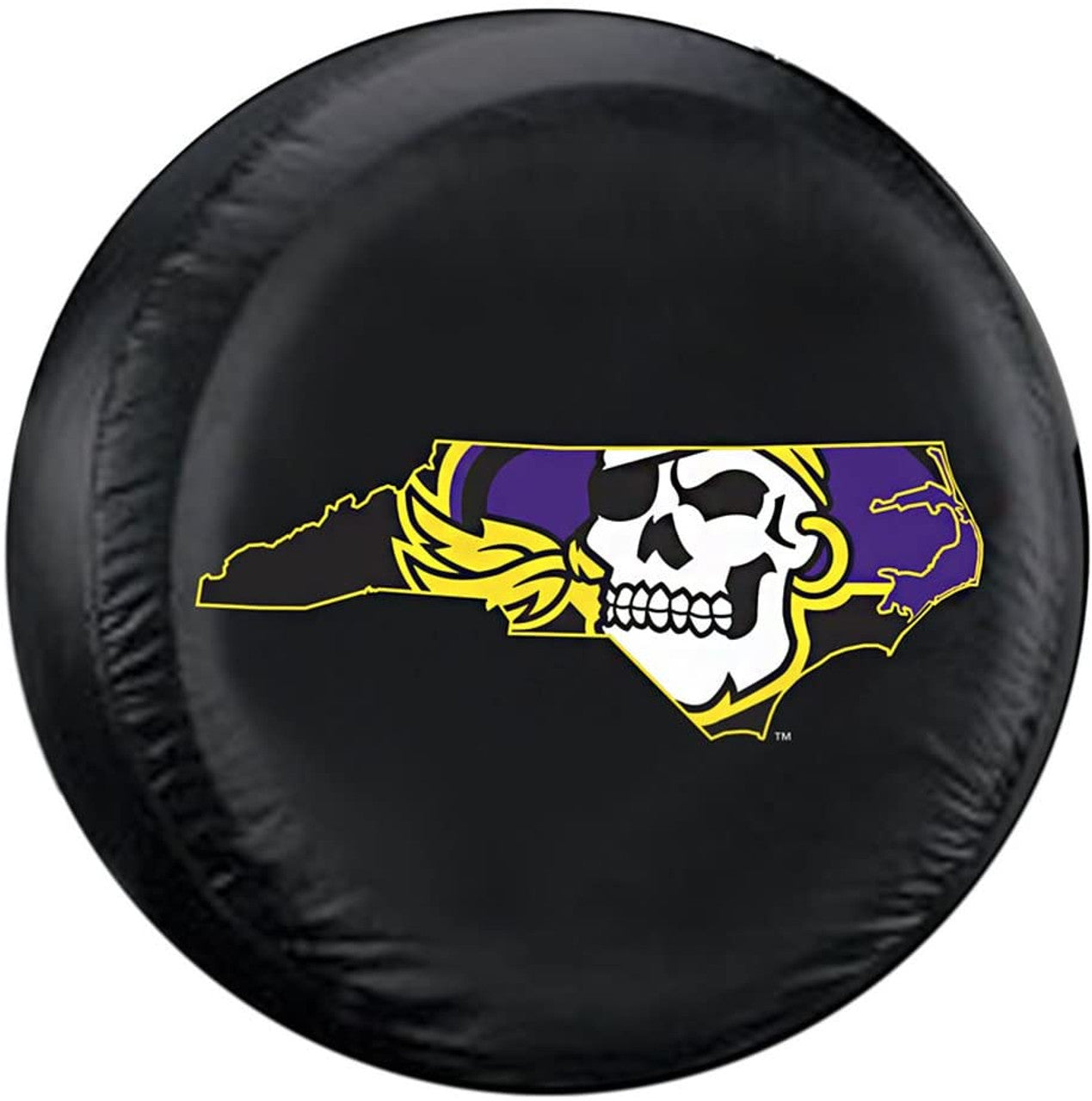 East Carolina Pirates Tire Cover Standard Size Alternate CO - Sports Collectibles, Sports Memorabilia, Sports Fan Shop, Sports Gifts