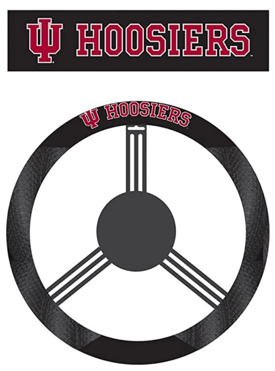 Indiana Hoosiers Steering Wheel Cover Mesh Style CO - Sports Collectibles, Sports Memorabilia, Sports Fan Shop, Sports Gifts