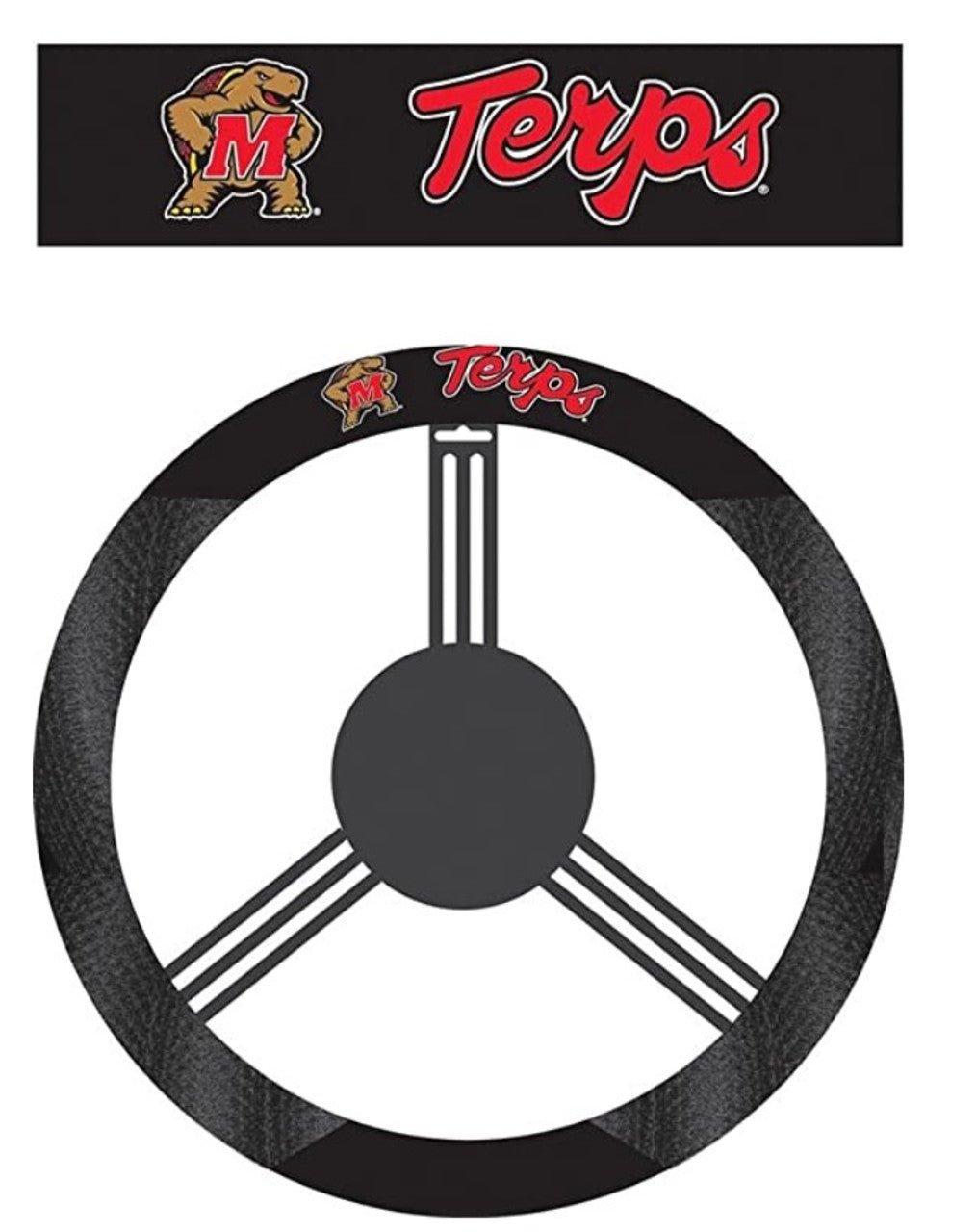 Maryland Terrapins Steering Wheel Cover Mesh Style CO - Sports Collectibles, Sports Memorabilia, Sports Fan Shop, Sports Gifts
