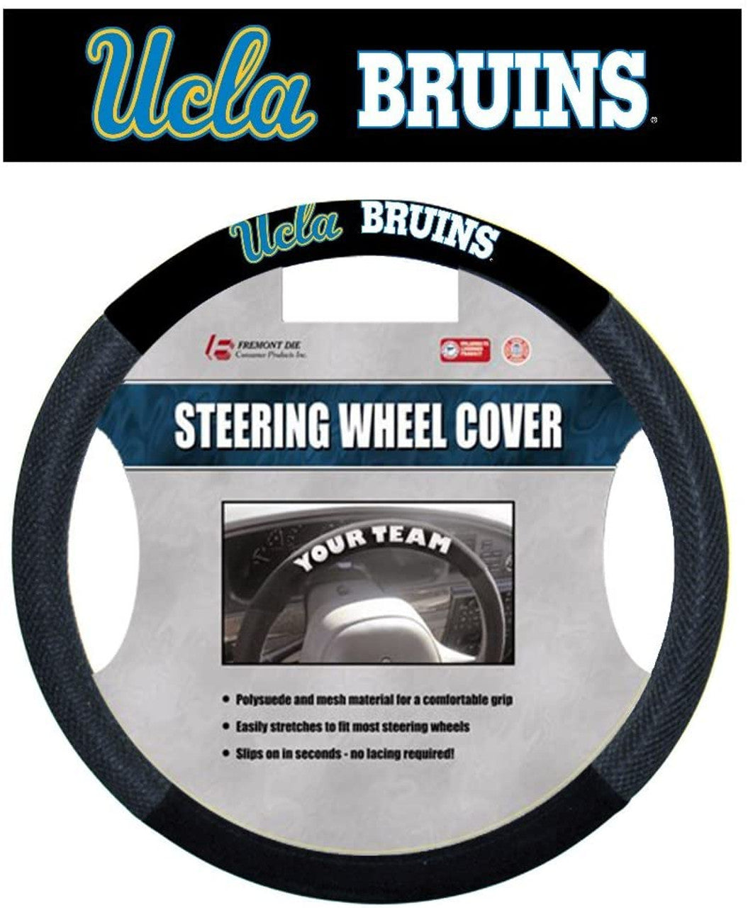 UCLA Bruins Steering Wheel Cover Mesh Style CO - Sports Collectibles, Sports Memorabilia, Sports Fan Shop, Sports Gifts