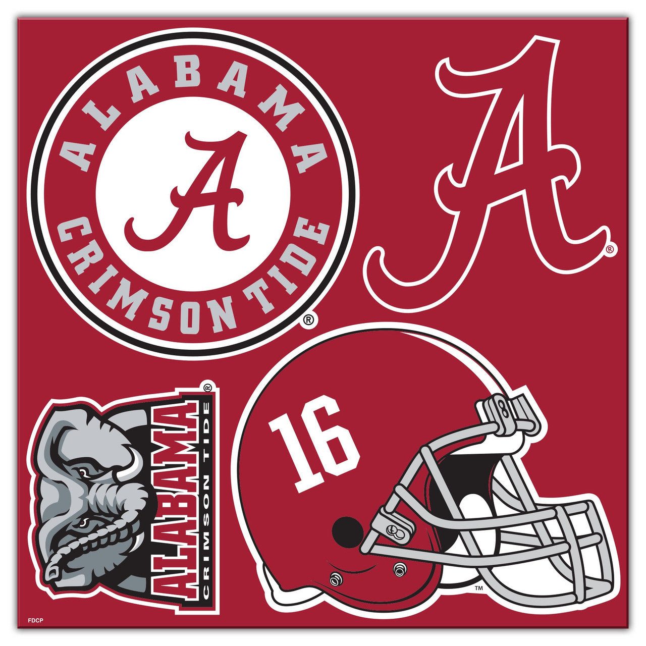 Alabama Crimson Tide Magnet Kit 4 Piece CO - Sports Collectibles, Sports Memorabilia, Sports Fan Shop, Sports Gifts