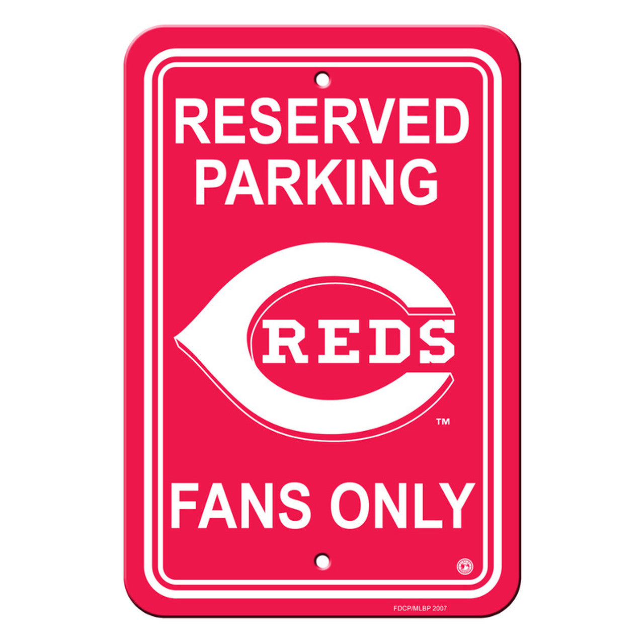 Cincinnati Reds Sign 12x18 Plastic Reserved Parking Style CO - Sports Collectibles, Sports Memorabilia, Sports Fan Shop, Sports Gifts