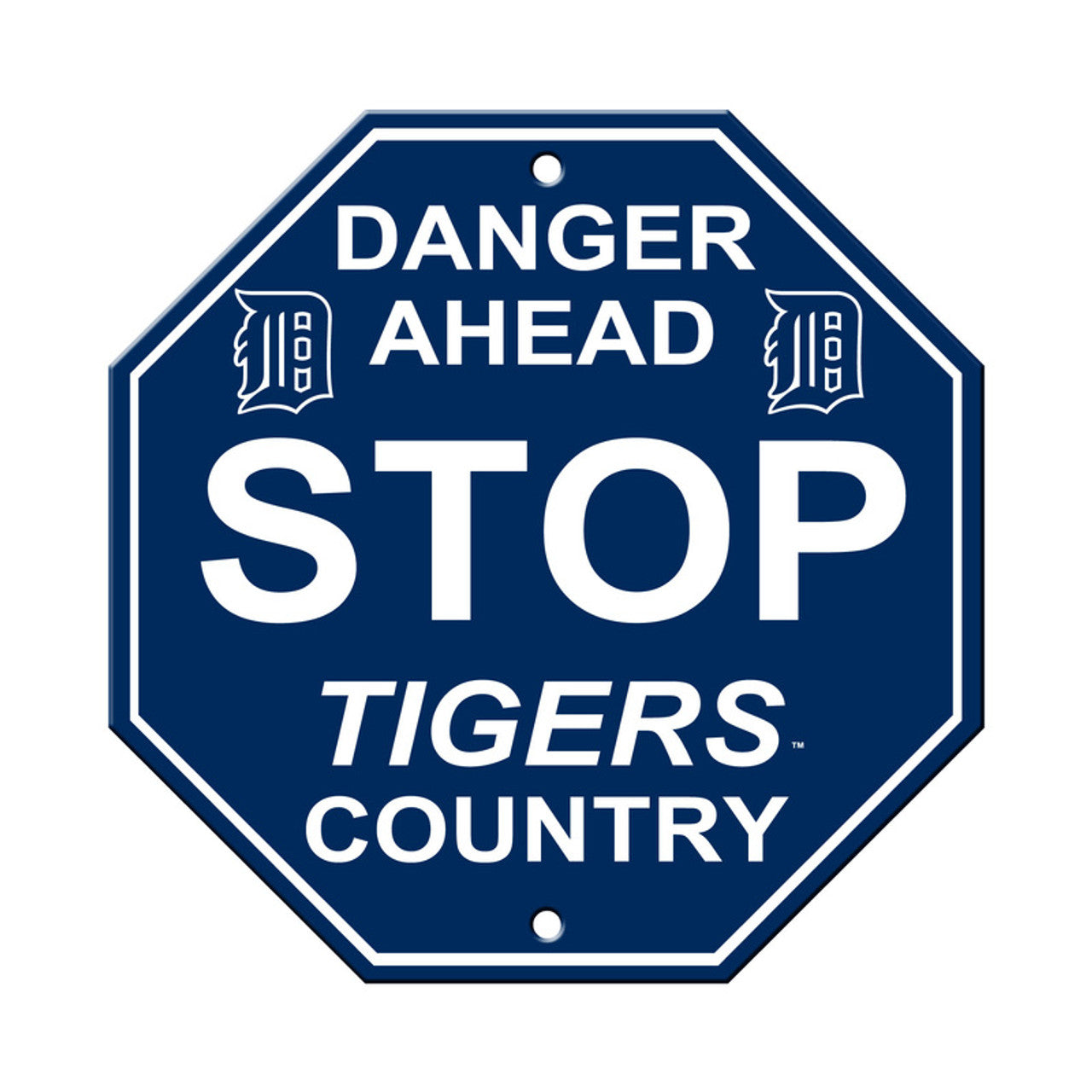 Detroit Tigers Sign 12x12 Plastic Stop Style Alternate CO - Sports Collectibles, Sports Memorabilia, Sports Fan Shop, Sports Gifts