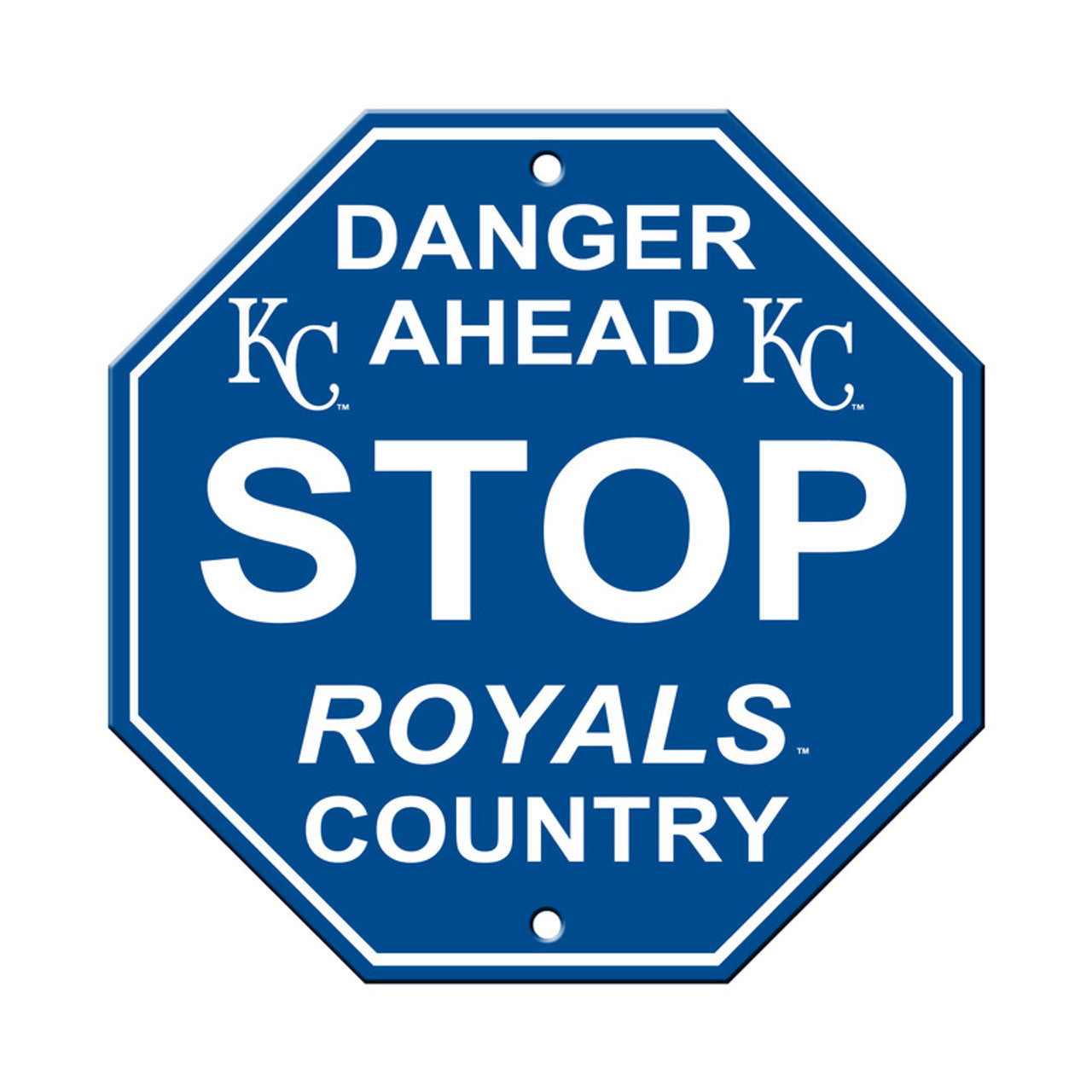 Kansas City Royals Sign 12x12 Plastic Stop Style CO - Sports Collectibles, Sports Memorabilia, Sports Fan Shop, Sports Gifts
