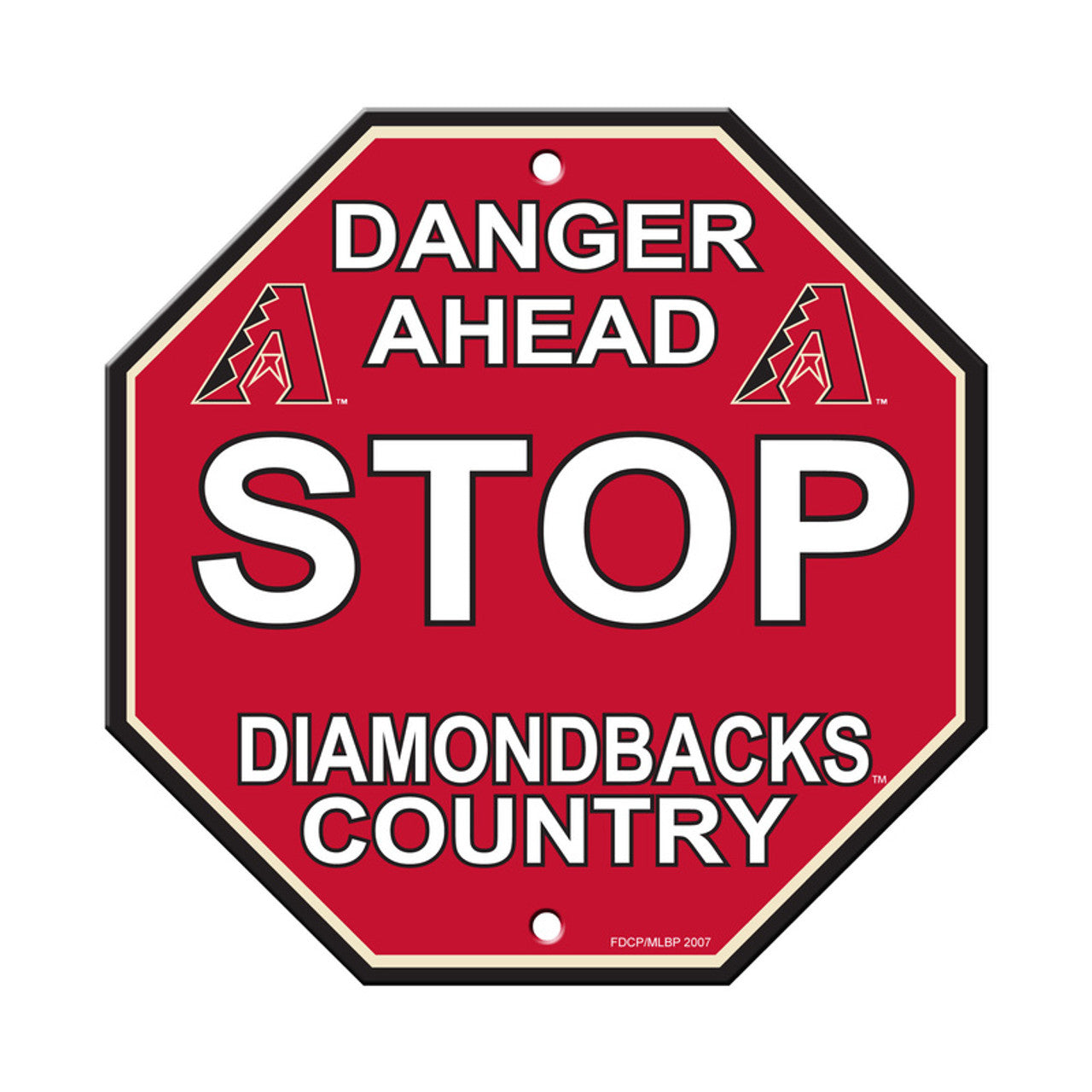 Arizona Diamondbacks Sign 12x12 Plastic Stop Style CO - Sports Collectibles, Sports Memorabilia, Sports Fan Shop, Sports Gifts