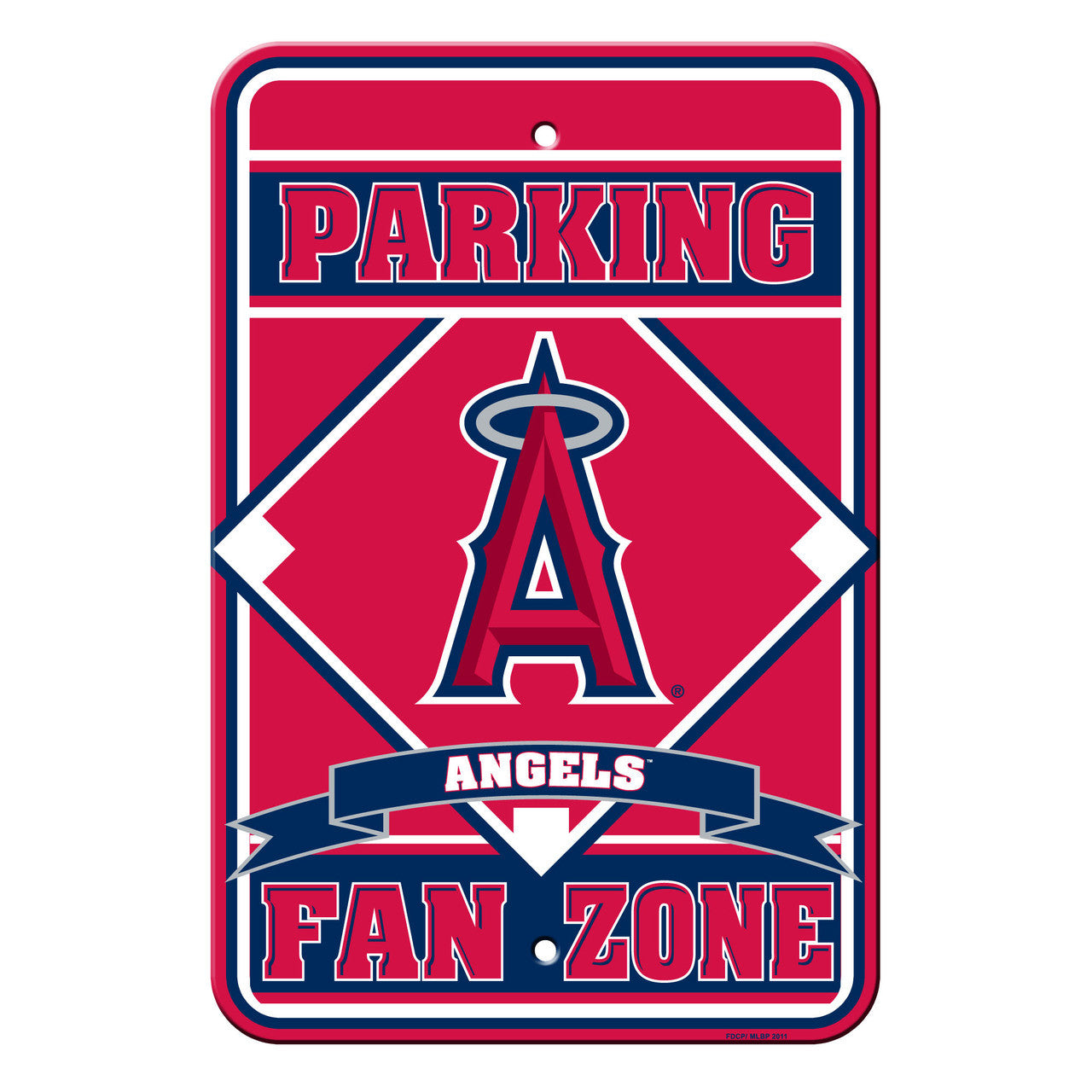 Los Angeles Angels Sign 12x18 Plastic Fan Zone Parking Style CO - Sports Collectibles, Sports Memorabilia, Sports Fan Shop, Sports Gifts