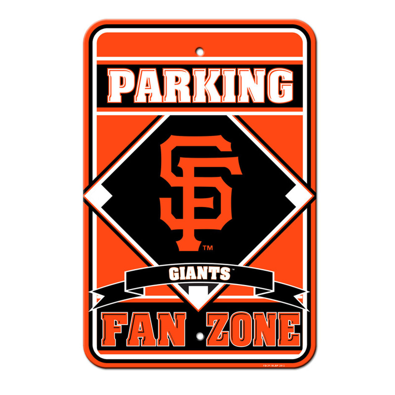 San Francisco Giants Sign 12x18 Plastic Fan Zone Parking Style CO - Sports Collectibles, Sports Memorabilia, Sports Fan Shop, Sports Gifts