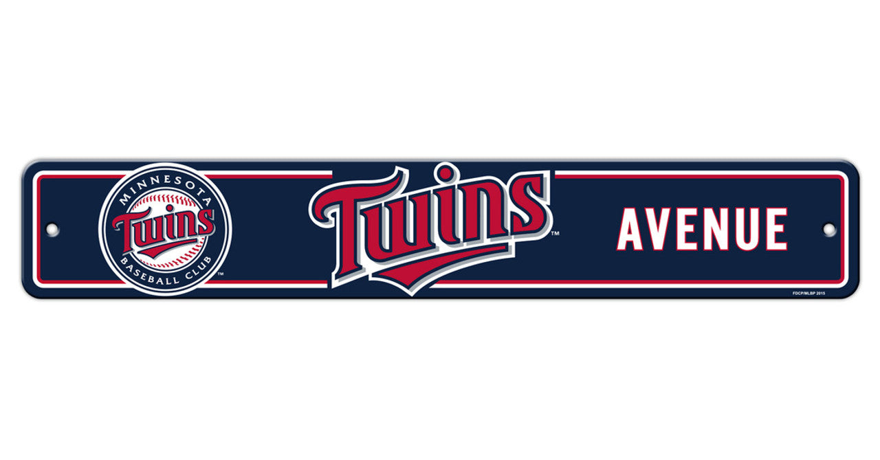 Minnesota Twins Sign 4x24 Plastic Street Style Alternate CO - Sports Collectibles, Sports Memorabilia, Sports Fan Shop, Sports Gifts