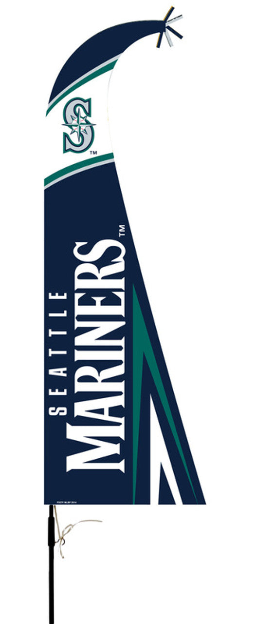 Seattle Mariners Flag Premium Feather Style CO - Sports Collectibles, Sports Memorabilia, Sports Fan Shop, Sports Gifts