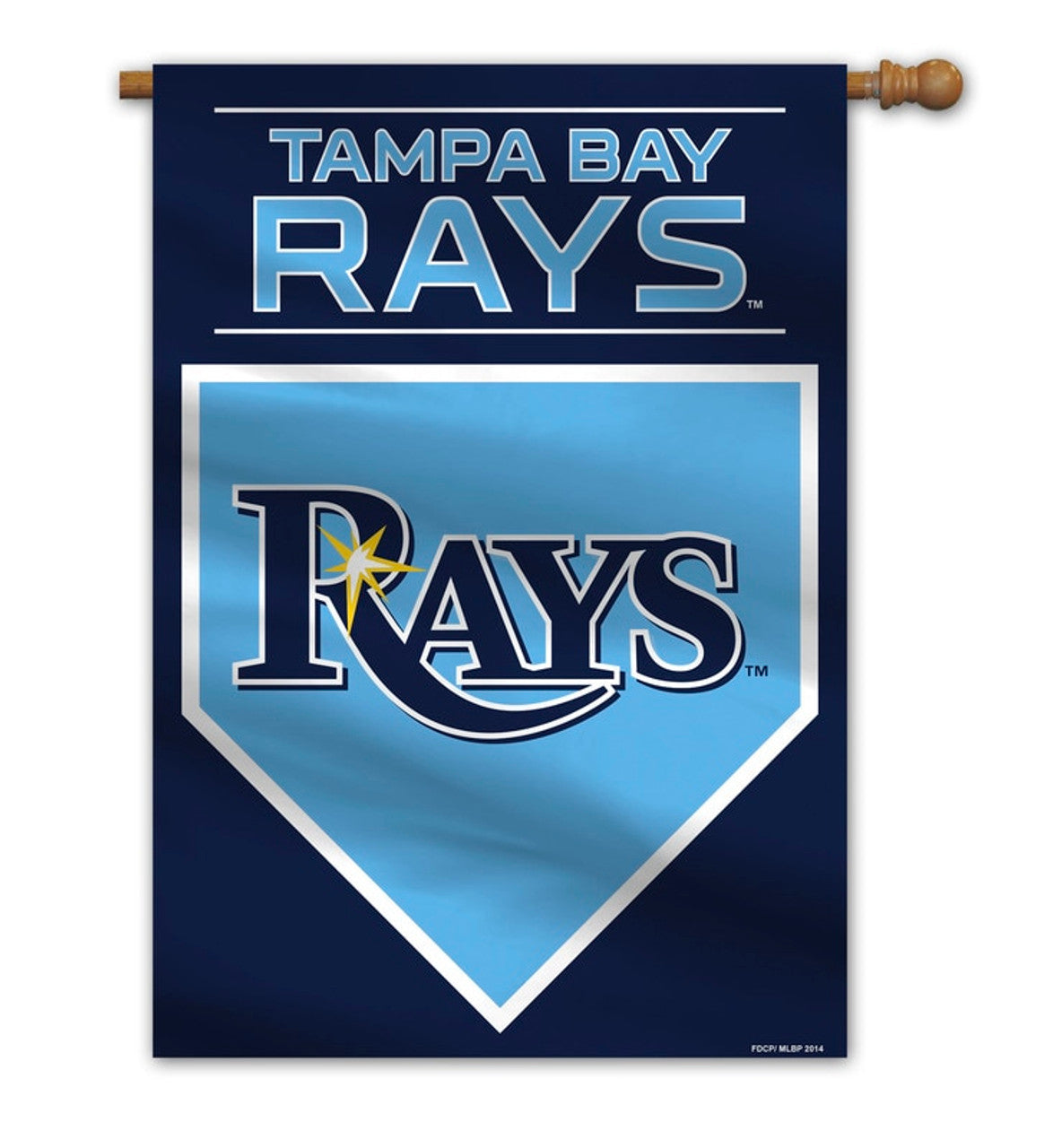 Tampa Bay Rays Banner 28x40 House Flag Style 2 Sided CO - Sports Collectibles, Sports Memorabilia, Sports Fan Shop, Sports Gifts
