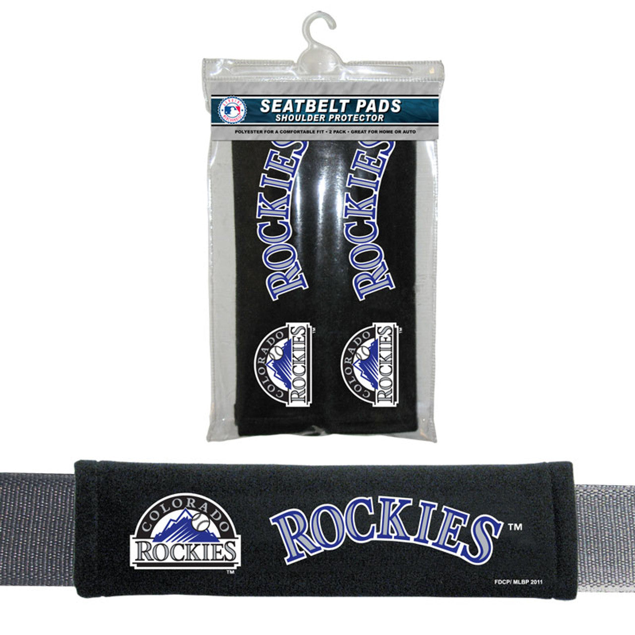 Colorado Rockies Seat Belt Pads CO - Sports Collectibles, Sports Memorabilia, Sports Fan Shop, Sports Gifts