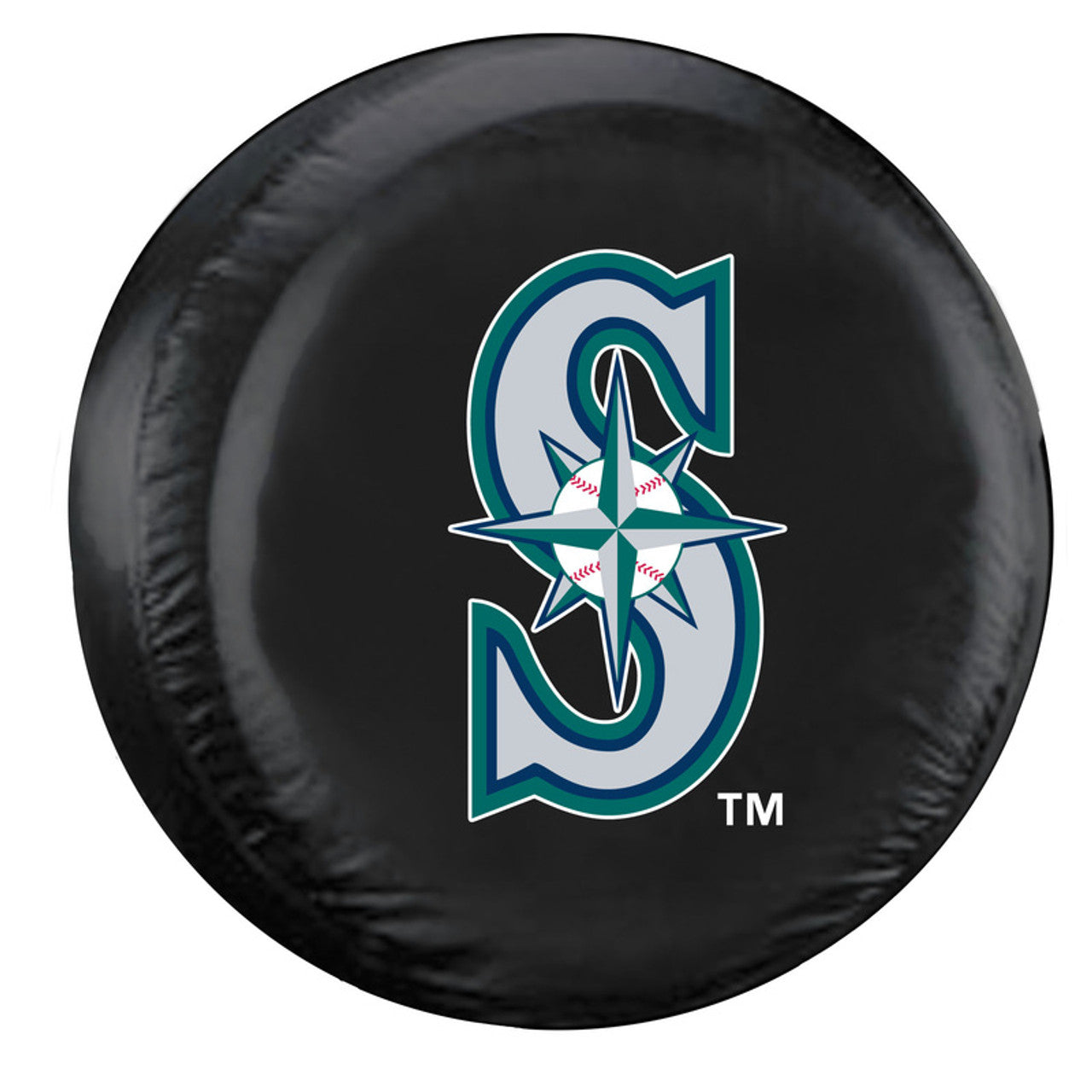 Seattle Mariners Tire Cover Large Size Black CO - Sports Collectibles, Sports Memorabilia, Sports Fan Shop, Sports Gifts