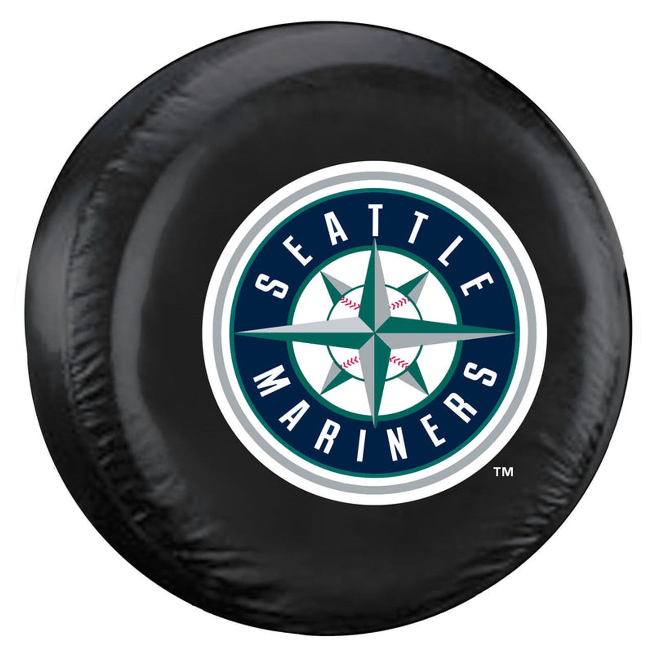 Seattle Mariners Tire Cover Large Size Black Alternate Logo CO - Sports Collectibles, Sports Memorabilia, Sports Fan Shop, Sports Gifts