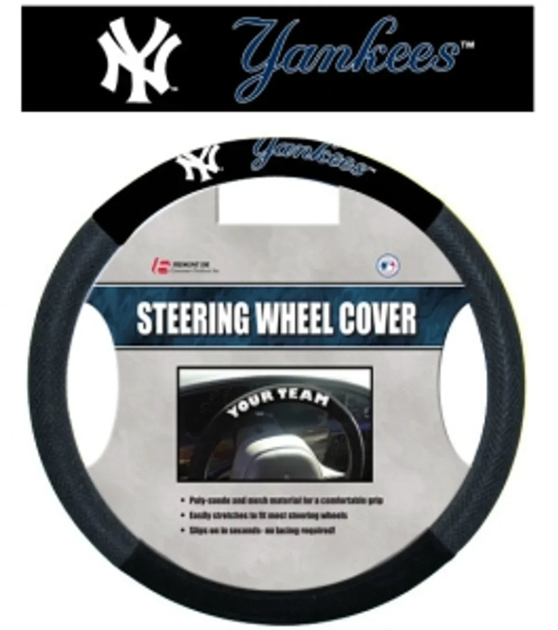 New York Yankees Steering Wheel Cover - Mesh (CDG) - 757 Sports Collectibles