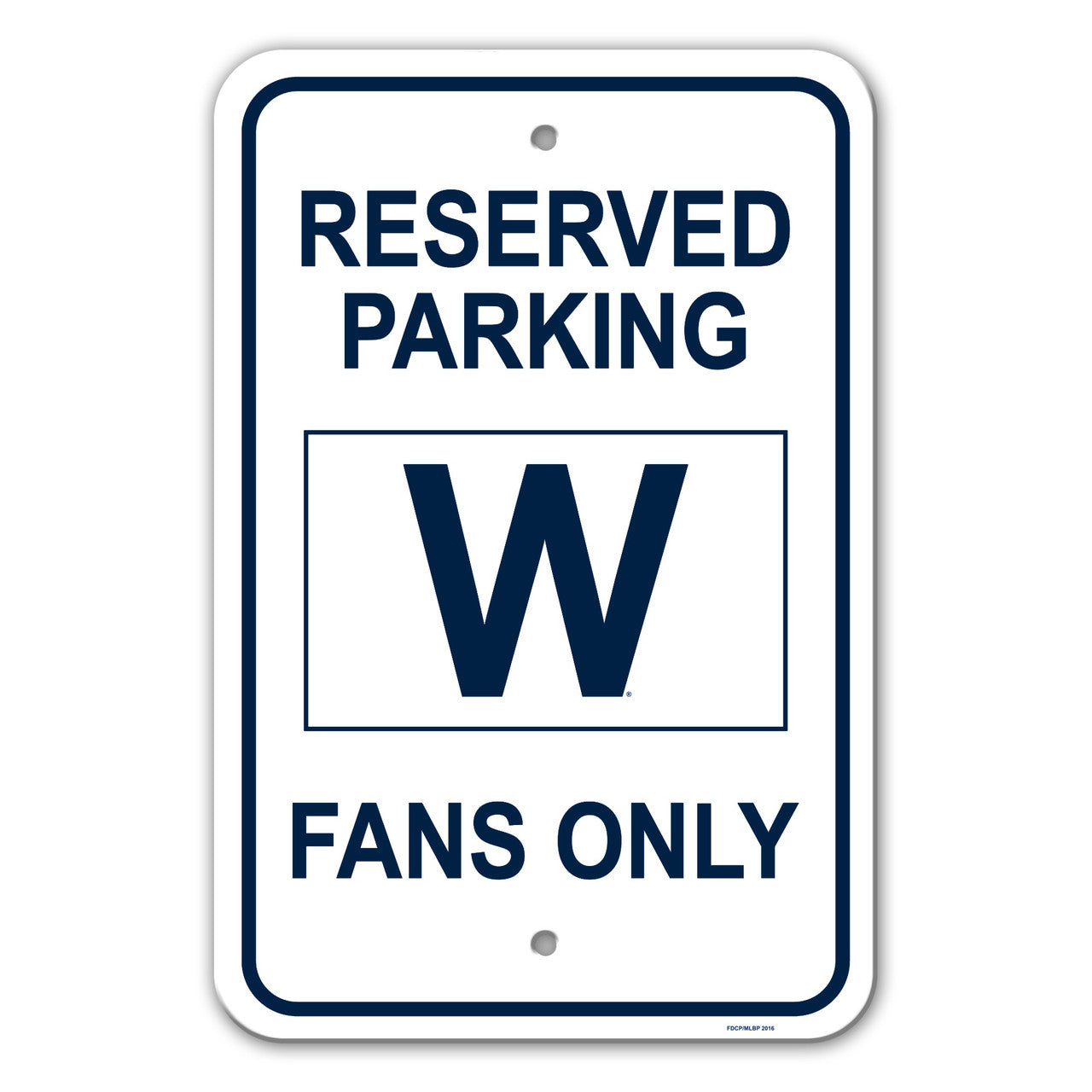 Chicago Cubs Sign 12x18 Plastic W Design CO - Sports Collectibles, Sports Memorabilia, Sports Fan Shop, Sports Gifts