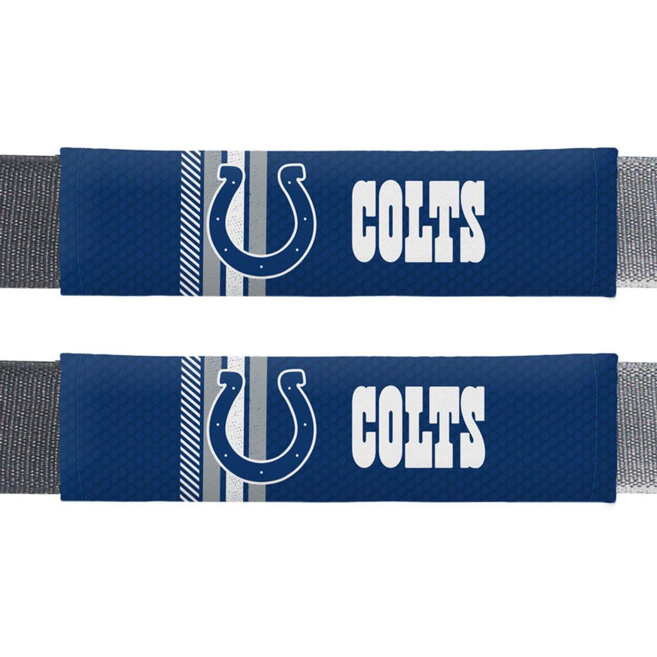Indianapolis Colts Seat Belt Pads Rally Design CO - Sports Collectibles, Sports Memorabilia, Sports Fan Shop, Sports Gifts