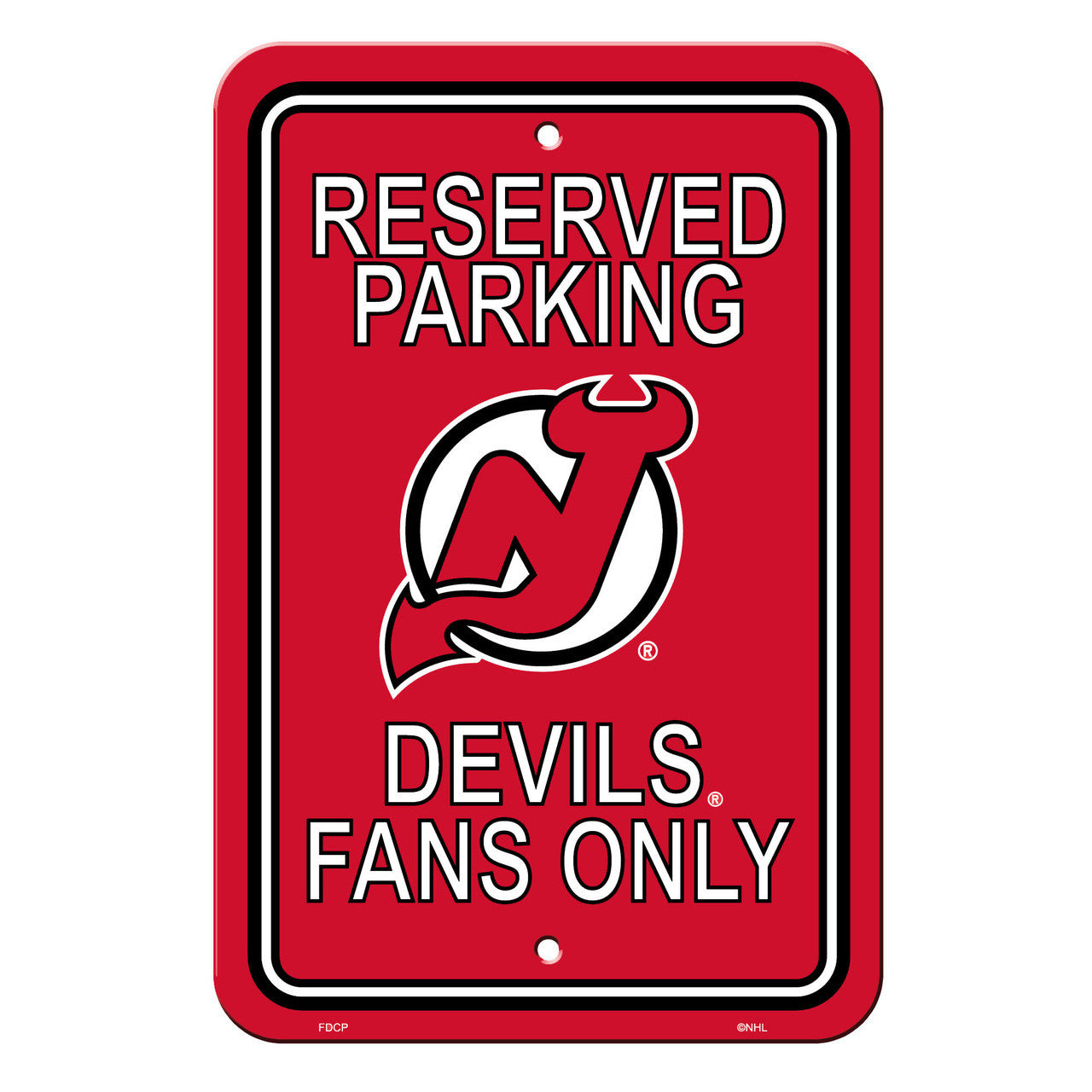 New Jersey Devils Sign 12x18 Plastic Reserved Parking Style CO - Sports Collectibles, Sports Memorabilia, Sports Fan Shop, Sports Gifts