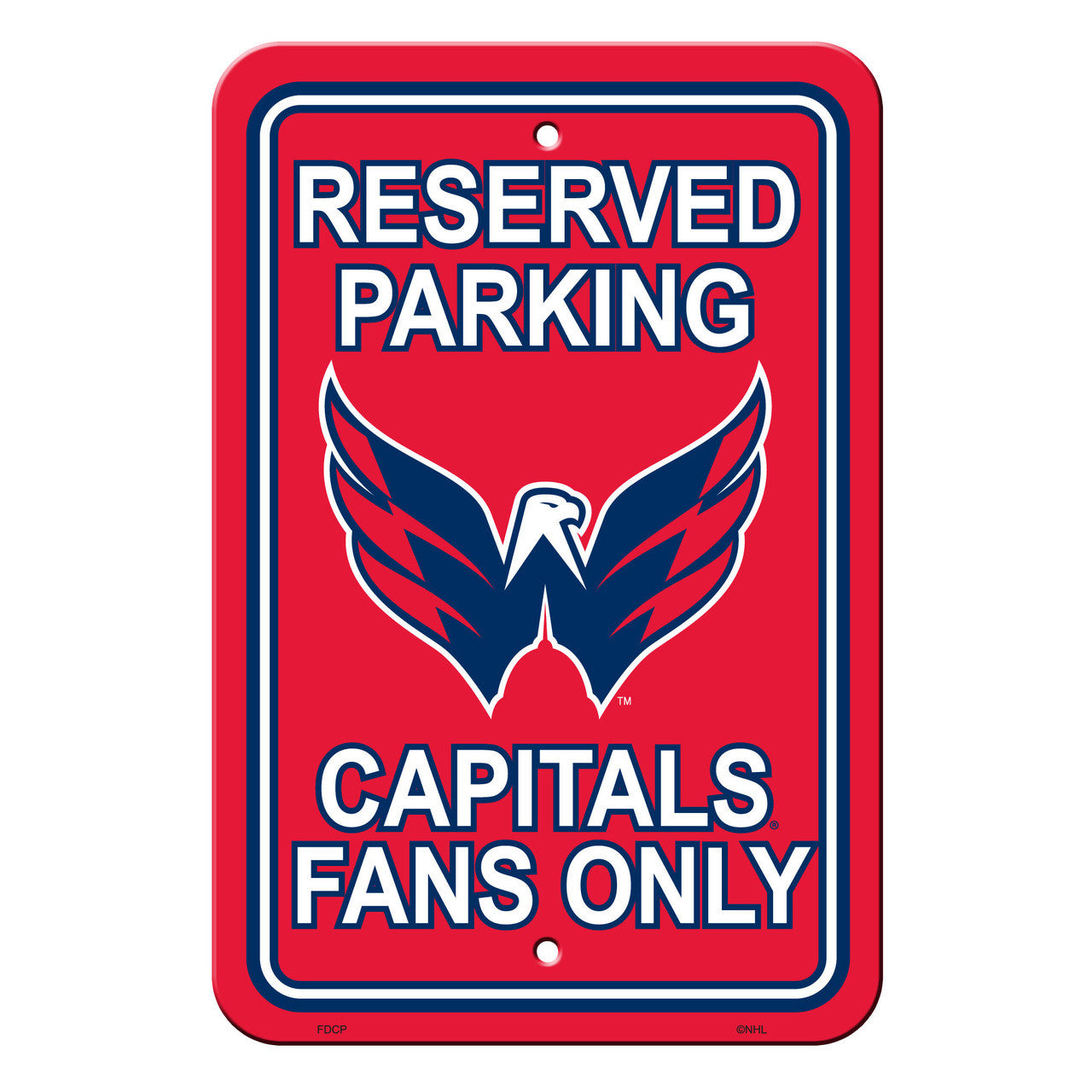 Washington Capitals Sign 12x18 Plastic Reserved Parking Style CO - Sports Collectibles, Sports Memorabilia, Sports Fan Shop, Sports Gifts